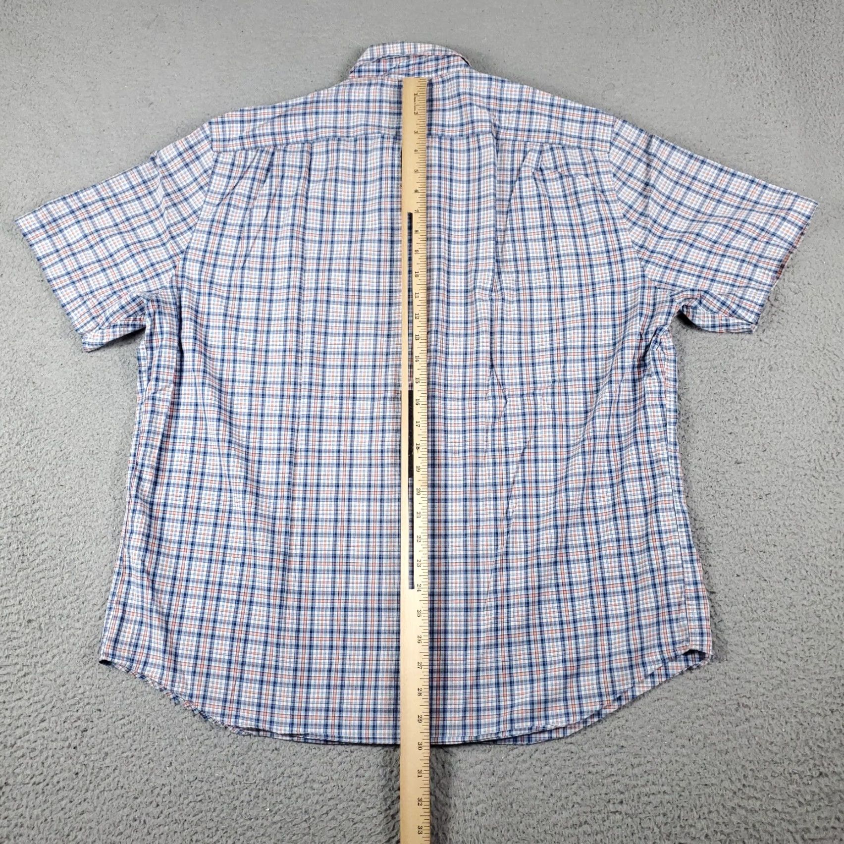 Nautica Nautica Blue Plaid Button-Up Shirt Mens XL Short Sleeve Casual Modern Size US XL / EU 56 / 4 - 7 Thumbnail