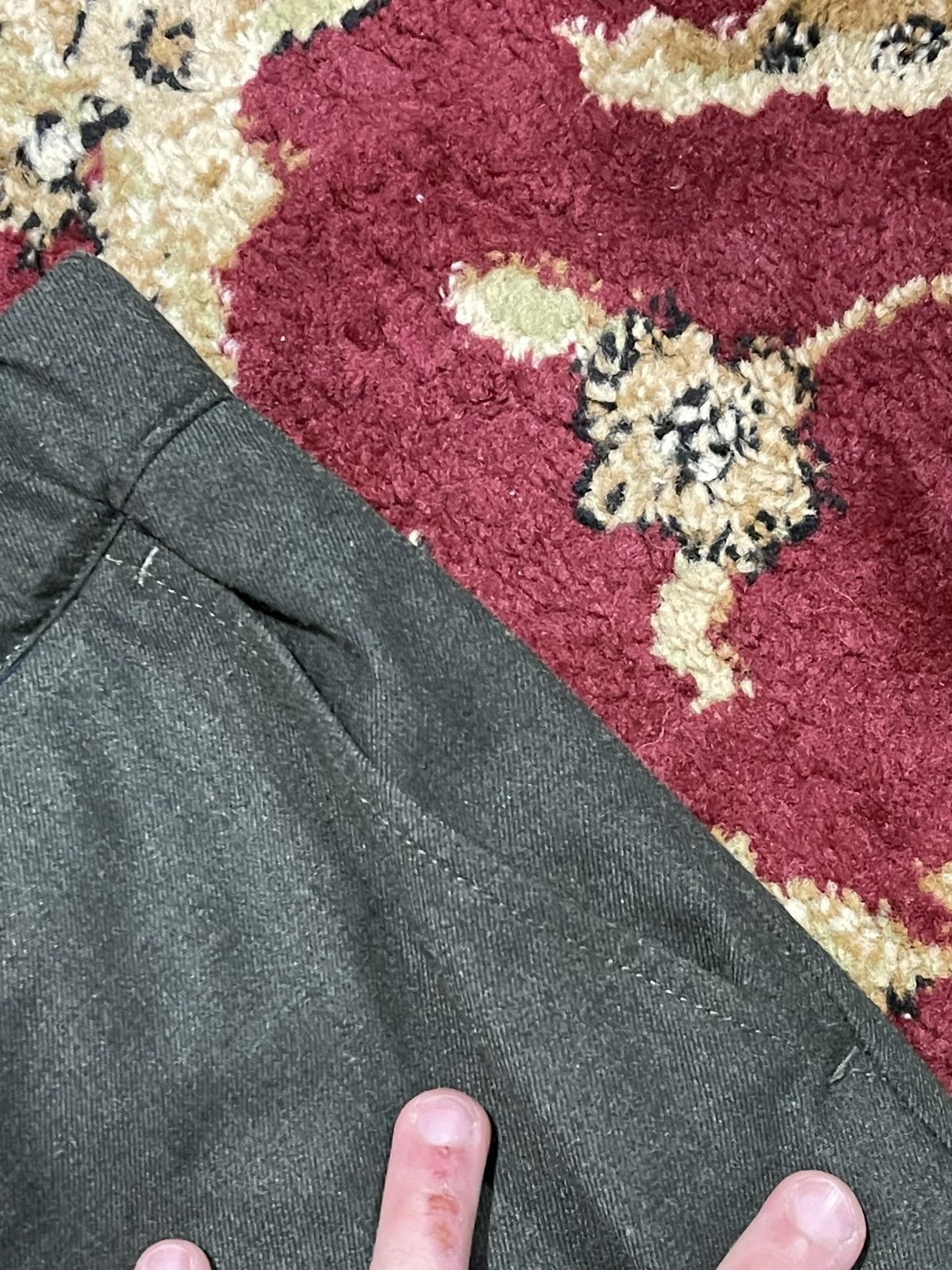 Other Dark Green soft pant made in Italy boutique White Sand Size US 32 / EU 48 - 4 Thumbnail