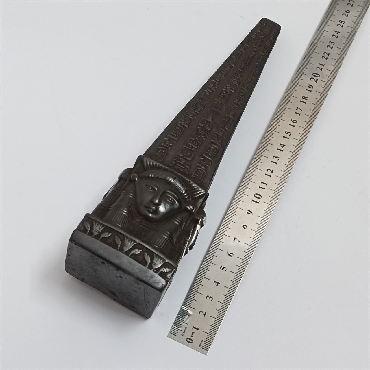 Handmade Egyptian obelisk statue with hieroglyphs ancient decor gift Size ONE SIZE - 6 Thumbnail