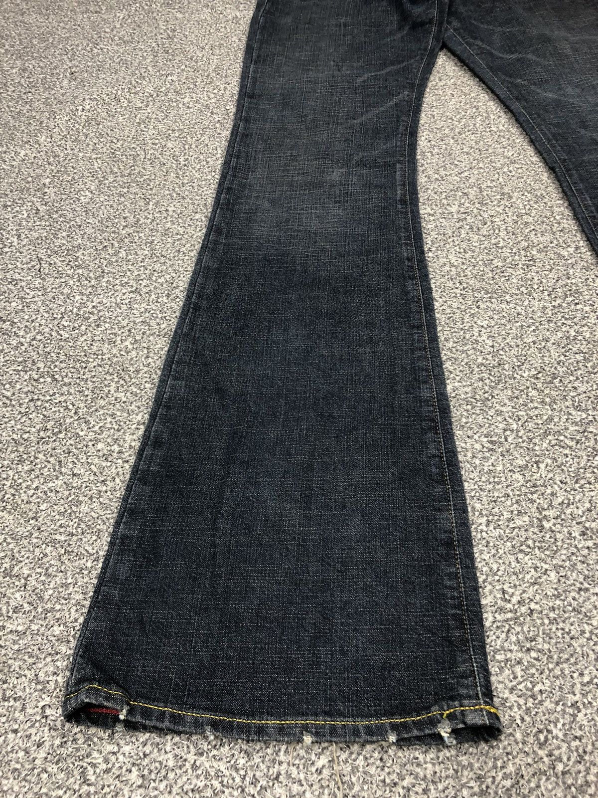 Japanese Brand × Vintage × Von Dutch Vintage Kustommade Von Dutch Flare Jeans Size 30" / US 8 / IT 44 - 11 Thumbnail