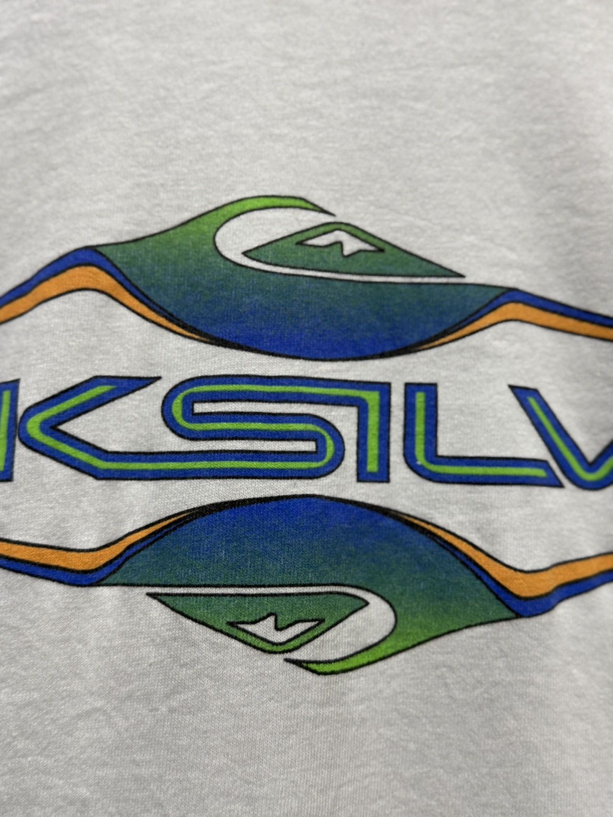 Quiksilver × Vintage Vintage 90s Quiksilver Surfboard Single Stitches Tee Size US L / EU 52-54 / 3 - 3 Thumbnail