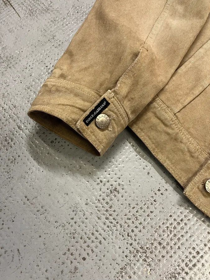Dolce & Gabbana AW2001 Dolce & Gabbana Distressed Beige Denim Jacket Size US M / EU 48-50 / 2 - 7 Thumbnail
