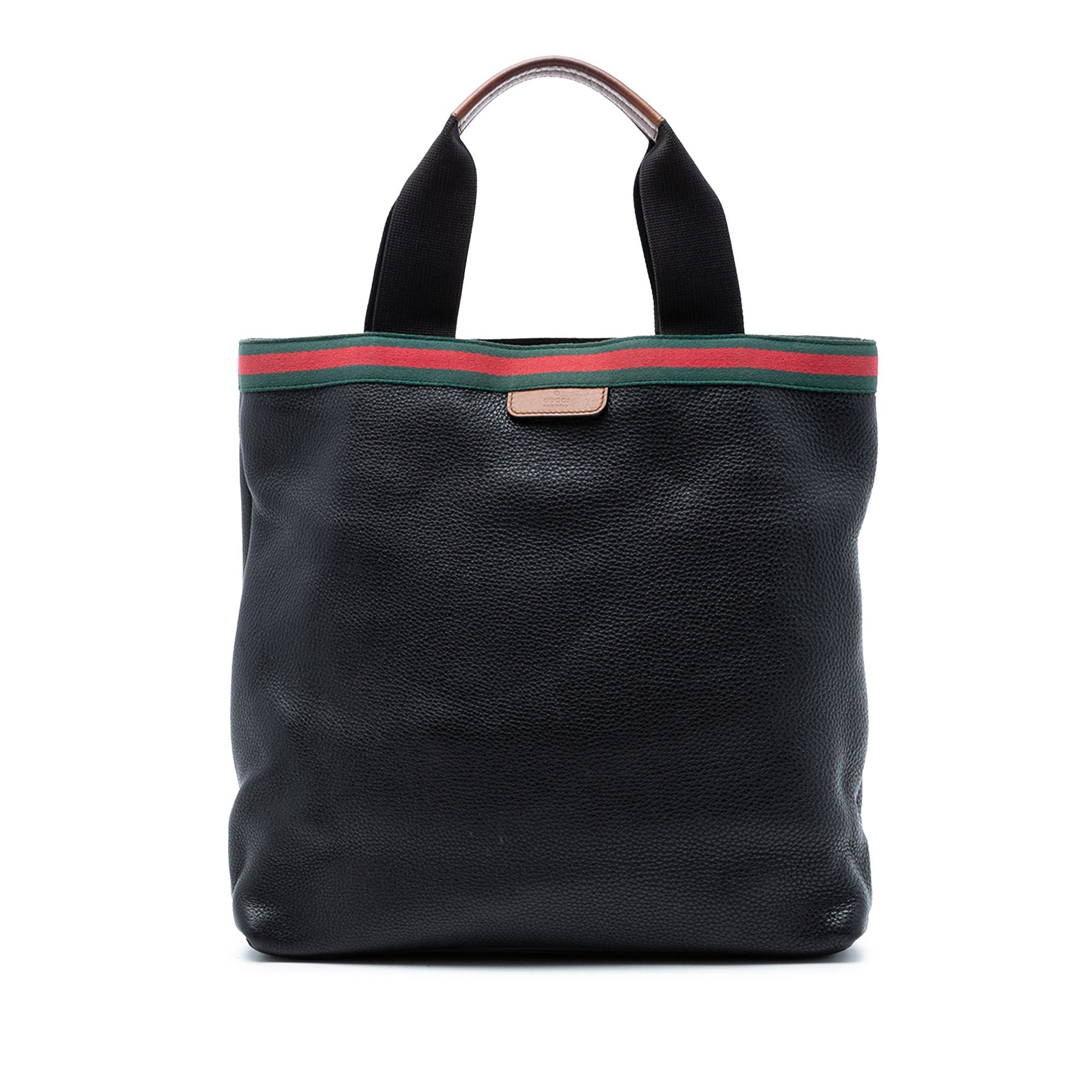 Gucci Leather Web Tote Size ONE SIZE - 1 Thumbnail