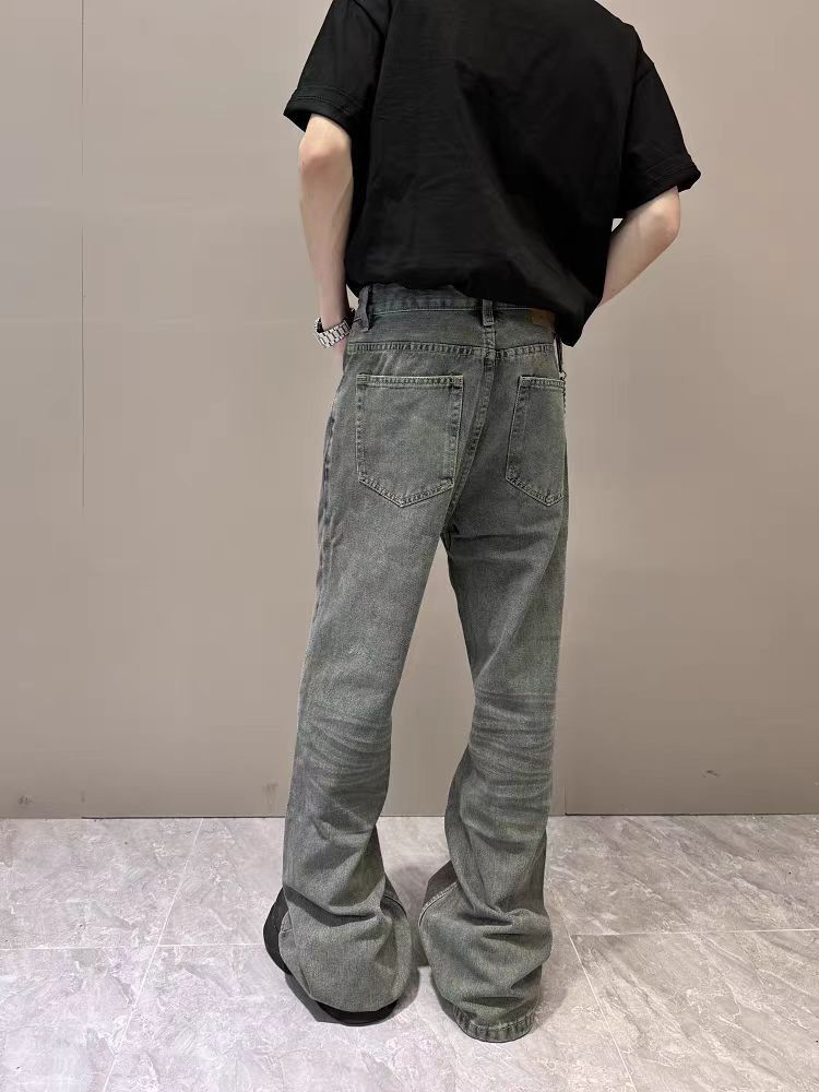 Japanese Brand × Jean Vintage street casual micro flare jeans Size US 34 / EU 50 - 4 Thumbnail