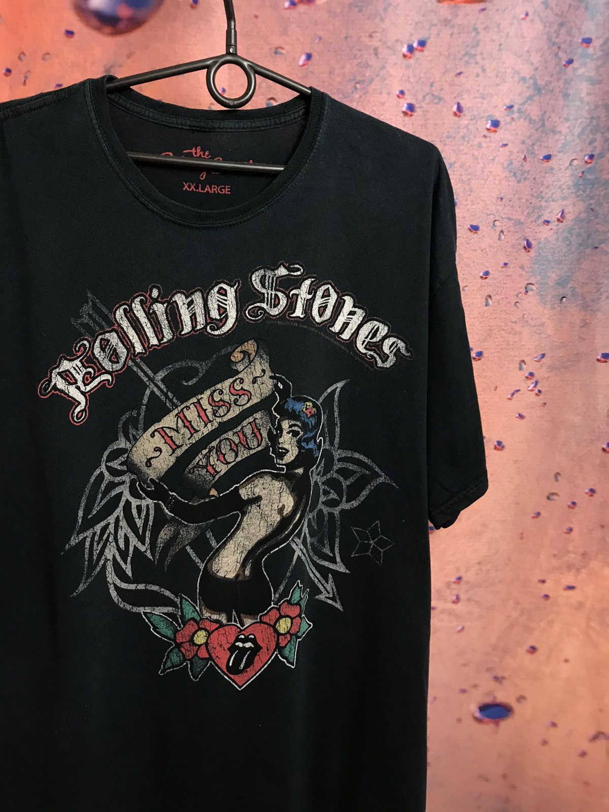 Band Tees × The Rolling Stones × Vintage Vintage The Rolling Stones band rock tee Size US XL / EU 56 / 4 - 1 Thumbnail
