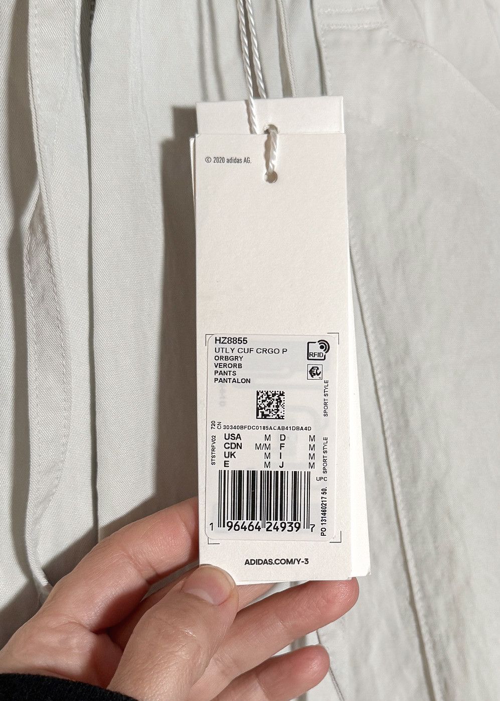 Y-3 Y-3 Orbit Grey Utility Cuffed Cargo Pants Size US 34 / EU 50 - 5 Thumbnail