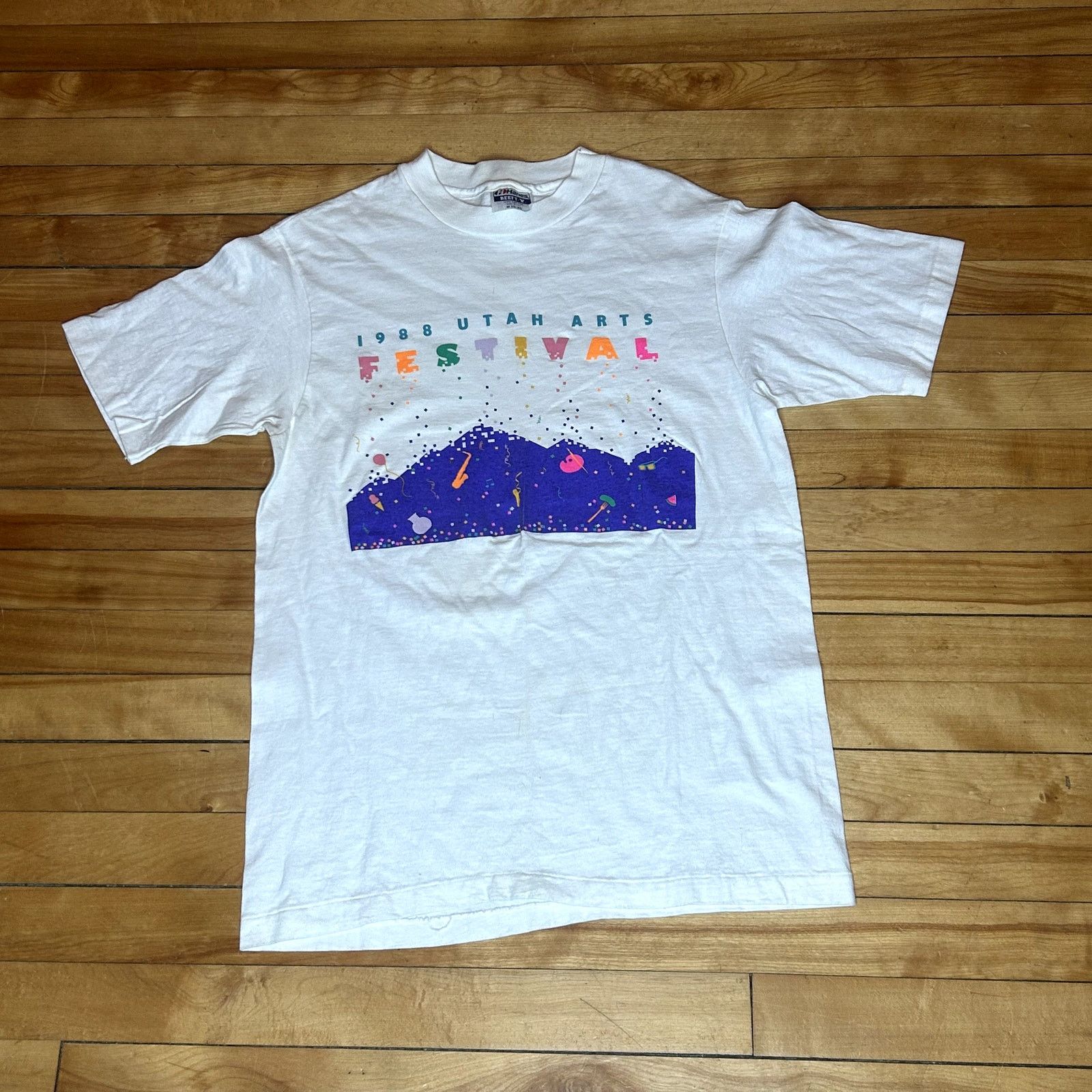 Hanes Vintage 1988 Utah Arts Festival T-Shirt Medium Size US M / EU 48-50 / 2 - 2 Thumbnail