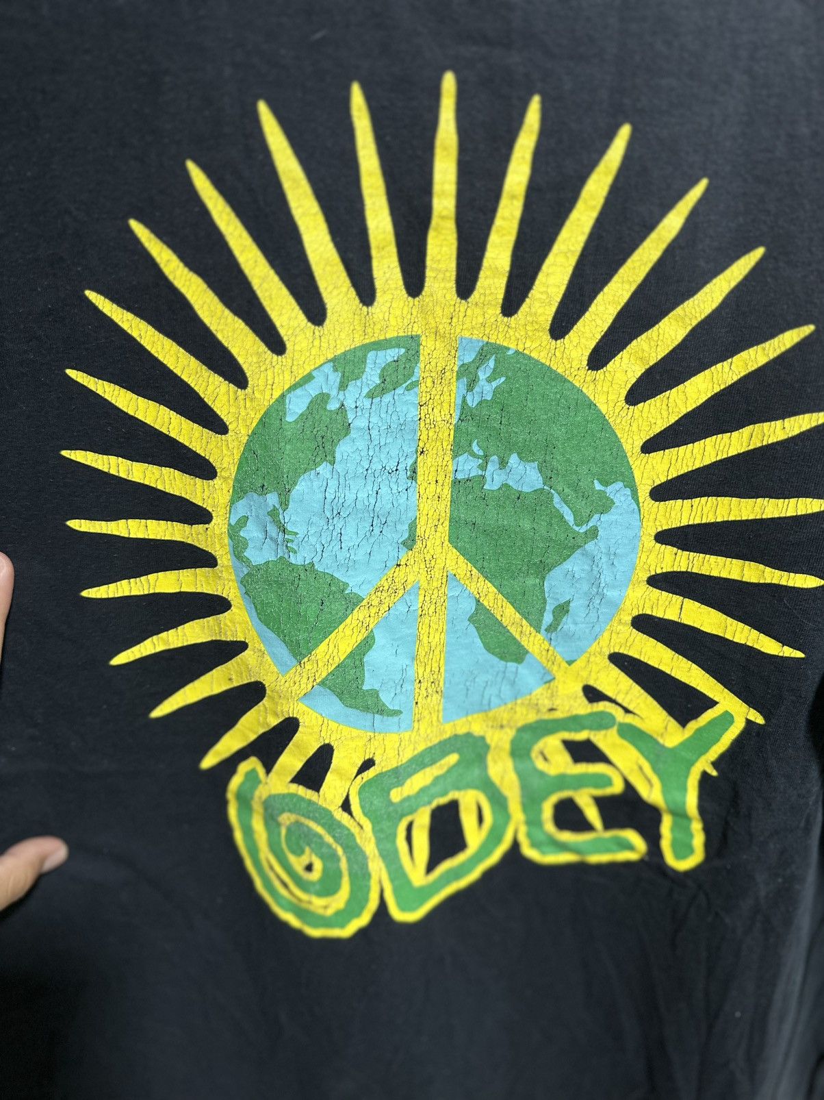 Obey Vintage Obey World Paz Classic Faded Tee Size US XL / EU 56 / 4 - 14 Thumbnail