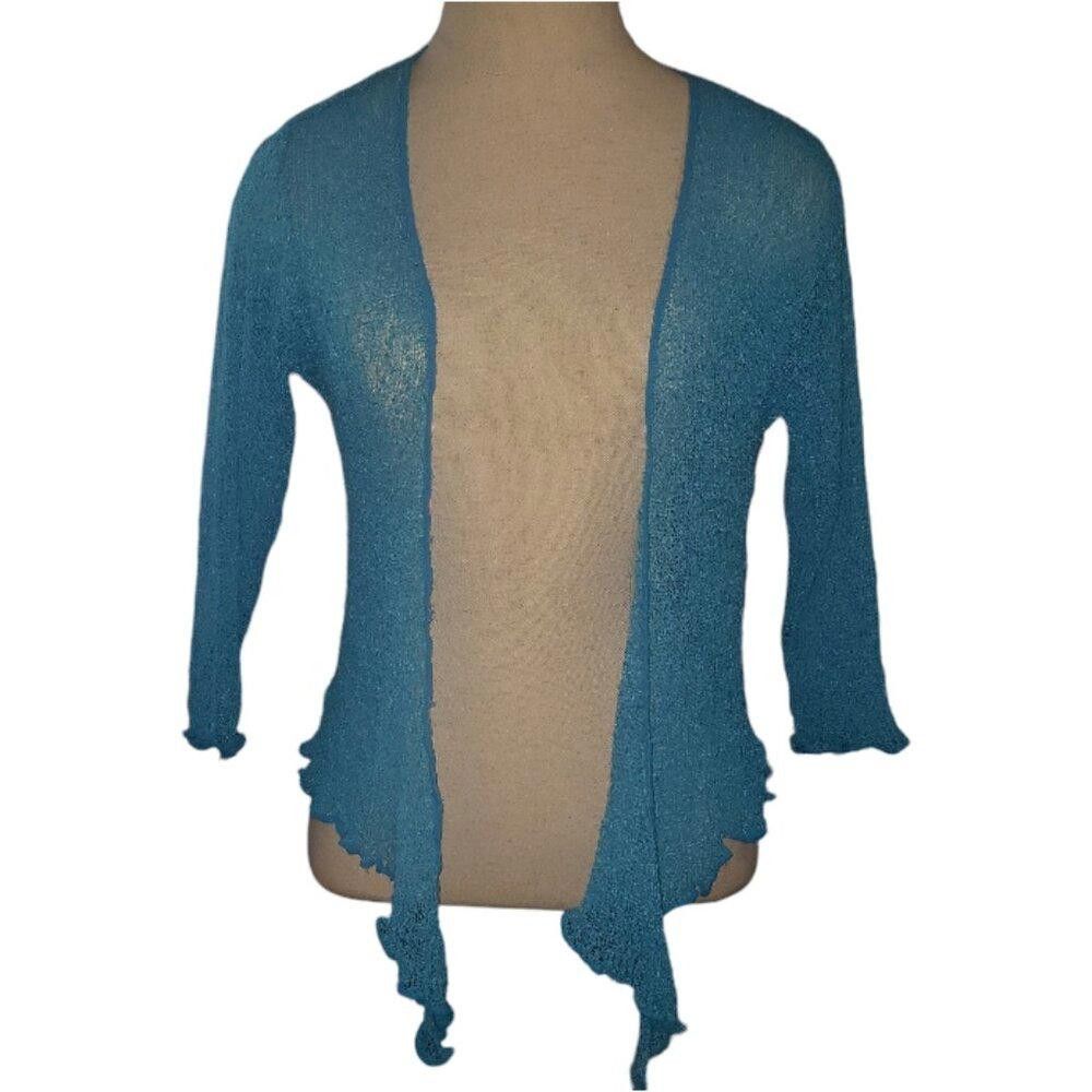 Designer CT1609 Lost River Aqua Open Cover Up S Size S / US 4 / IT 40 - 1 Thumbnail