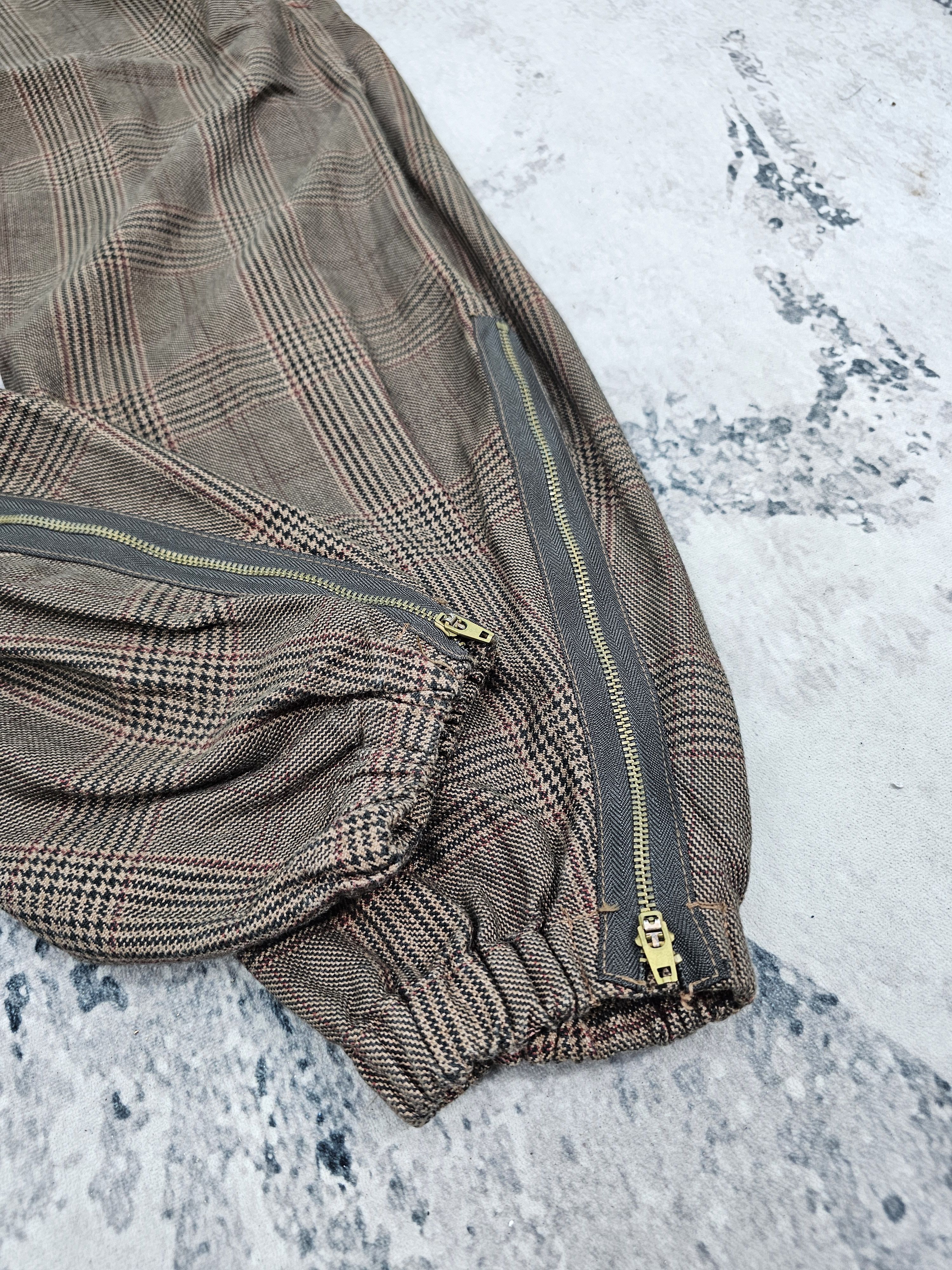 Japanese Brand SLAP SHOT Plaid Checked Bondage Punk Design Jeans JB0236 Size US 34 / EU 50 - 8 Thumbnail