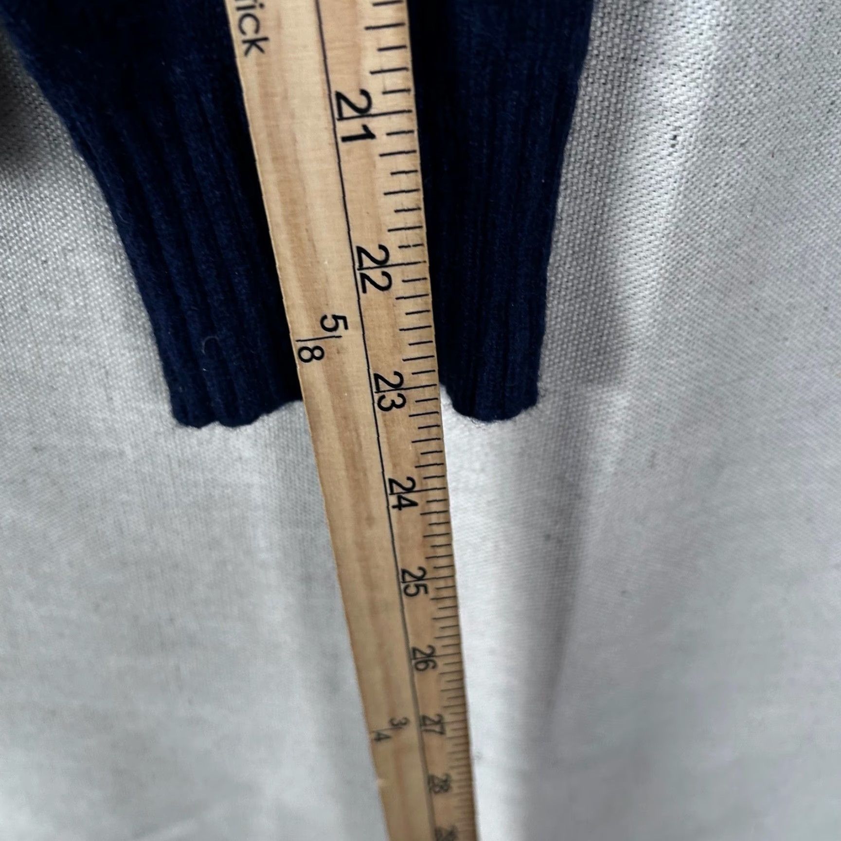 J.Crew J.Crew Mercantile Mens Navy Blue Lambswool Blend Quarter Zip Sweater Medium Size US M / EU 48-50 / 2 - 7 Thumbnail