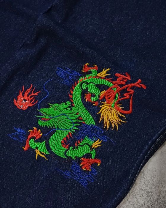 Wu-Tang Clan Wu Wear jeans, baggy vintage Wu-Tang Clan 90s hip hop Y2K 34 Size US 34 / EU 50 - 4 Thumbnail