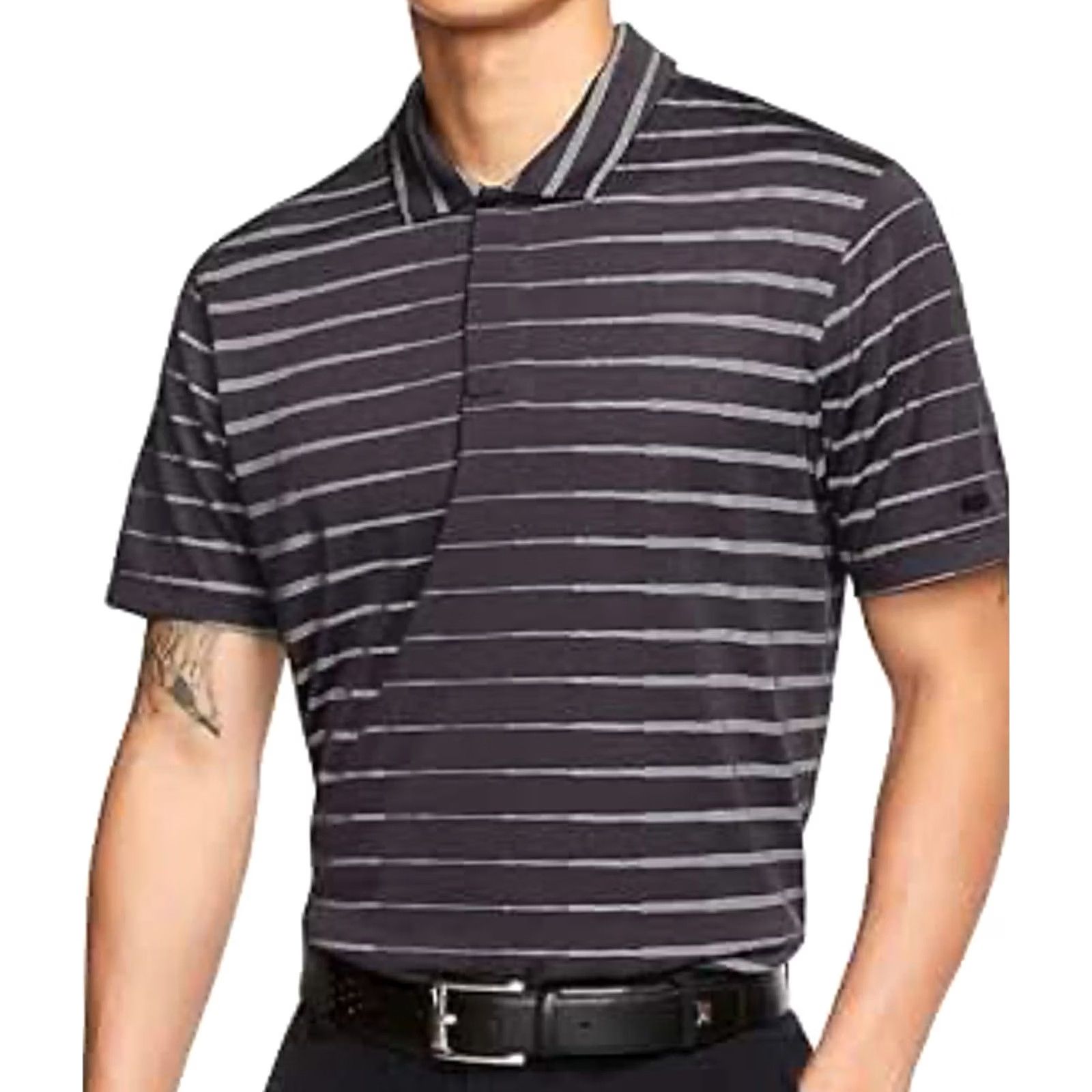 Nike Nike Tiger Woods Polo Shirt Mens XL Black Striped Dri-Fit Golf BV0350-010 Size US XL / EU 56 / 4 - 2 Thumbnail
