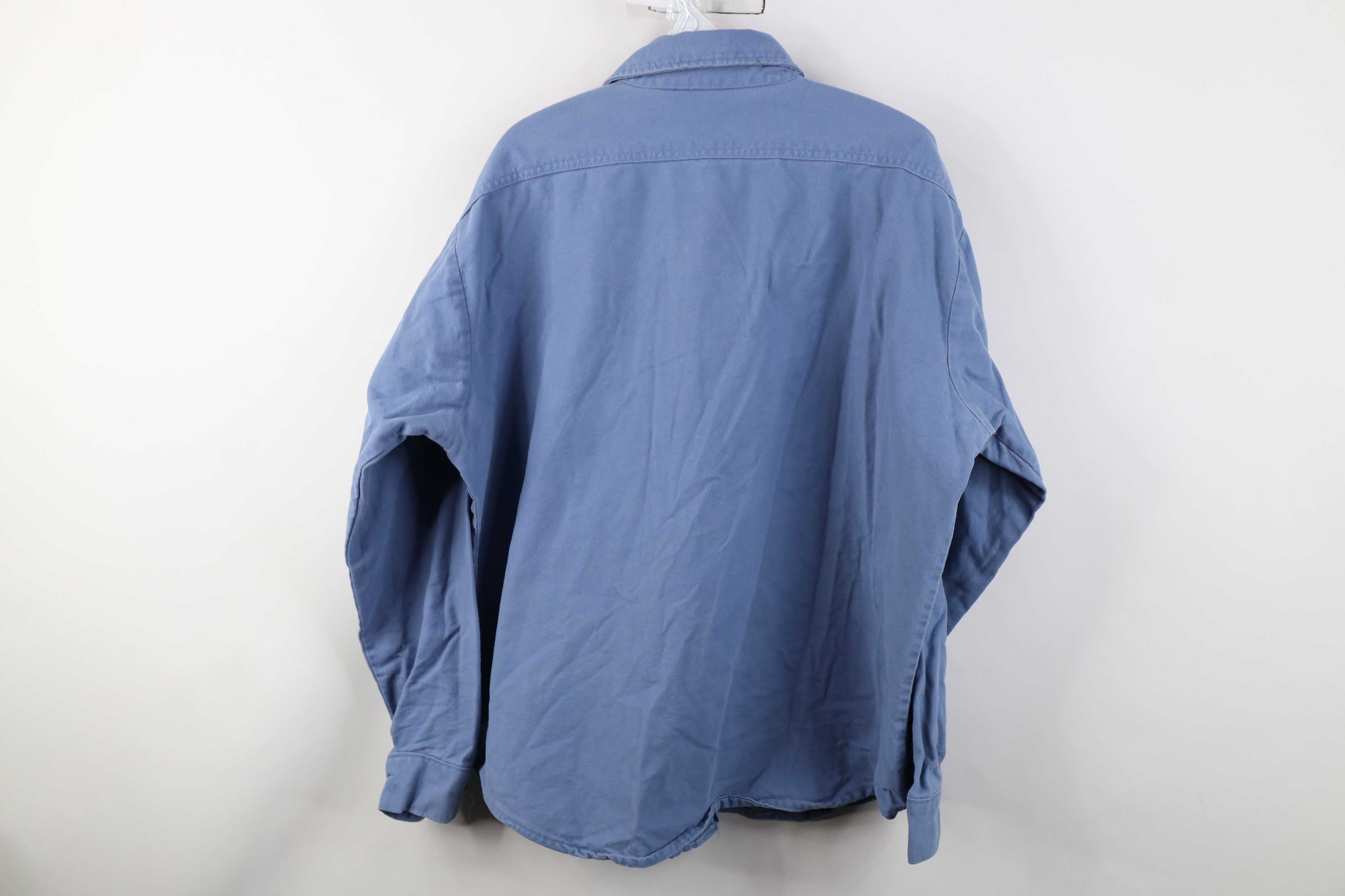 FiveBrother Vintage 70s Five Brother Chamois Cloth Collared Button Shirt Size US XL / EU 56 / 4 - 13 Thumbnail
