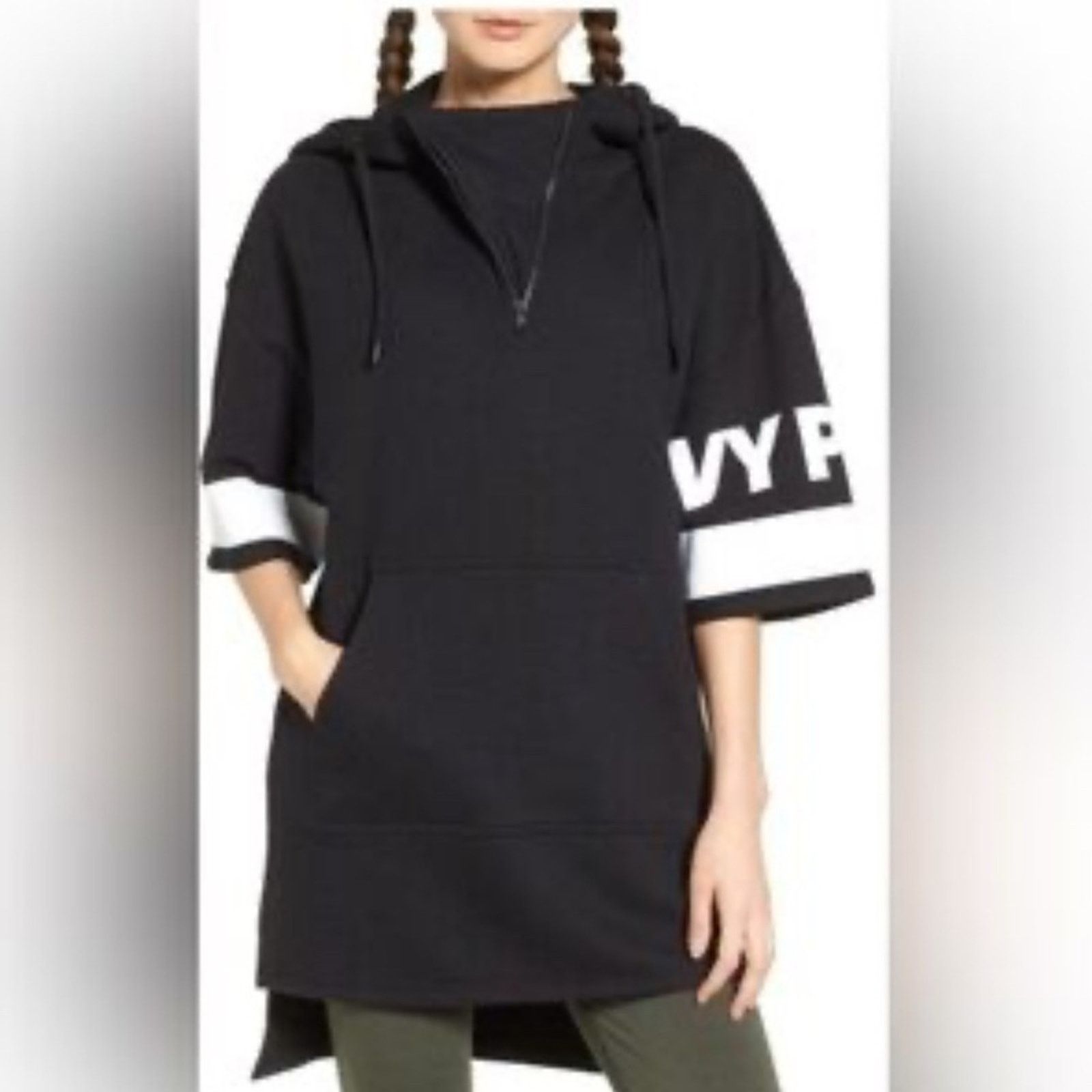 Ivy Park IVY‎ PARK Black Hoodie with White Sleeve Accents size M Size M / US 6-8 / IT 42-44 - 1 Thumbnail