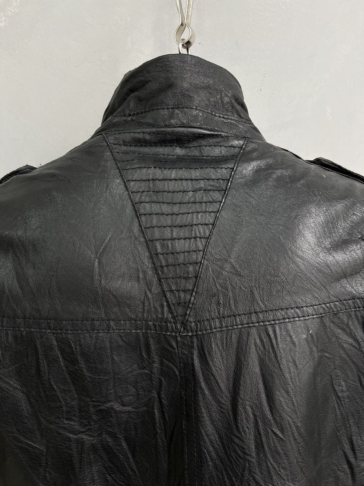 Hysteric Glamour Black Leather gothic avant garde Rick Owens style y2k hype Size US M / EU 48-50 / 2 - 8 Thumbnail