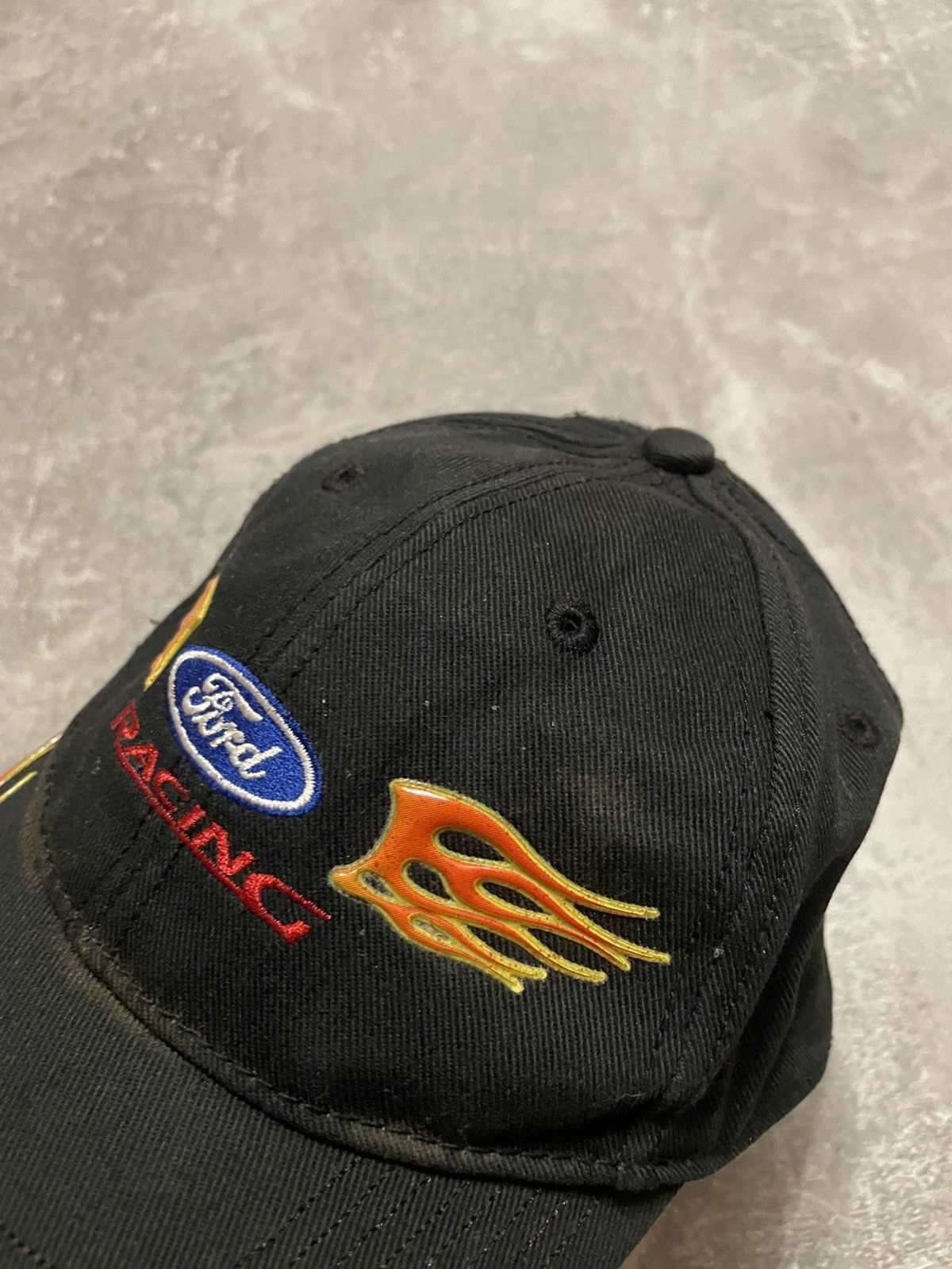 Ford × NASCAR Vintage Ford Racing Nascar Flame Cap Hat Size ONE SIZE - 7 Thumbnail