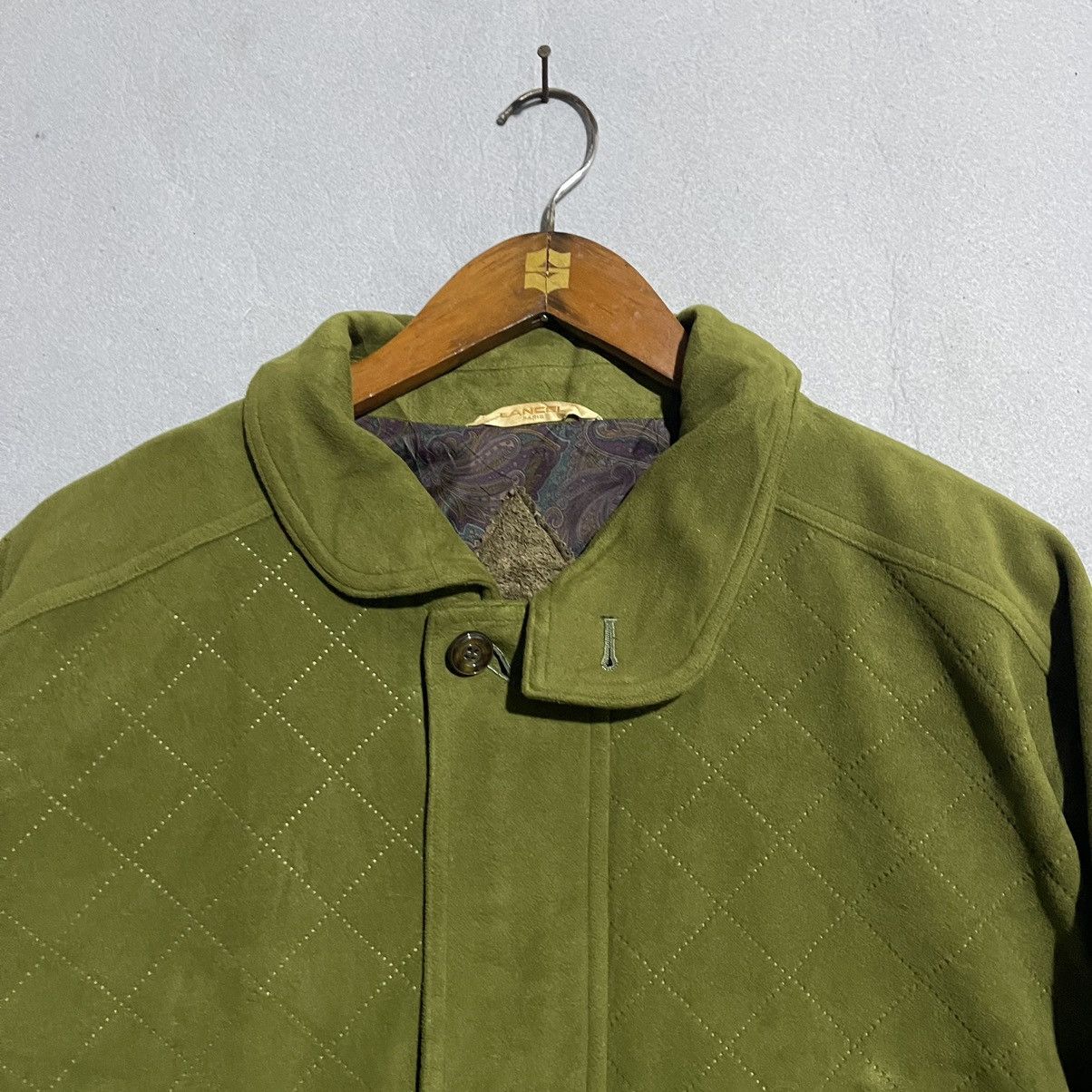 Lancel Vintage Lancel Paris Green Suede Bomber Jacket Made in Japan Size US L / EU 52-54 / 3 - 3 Thumbnail