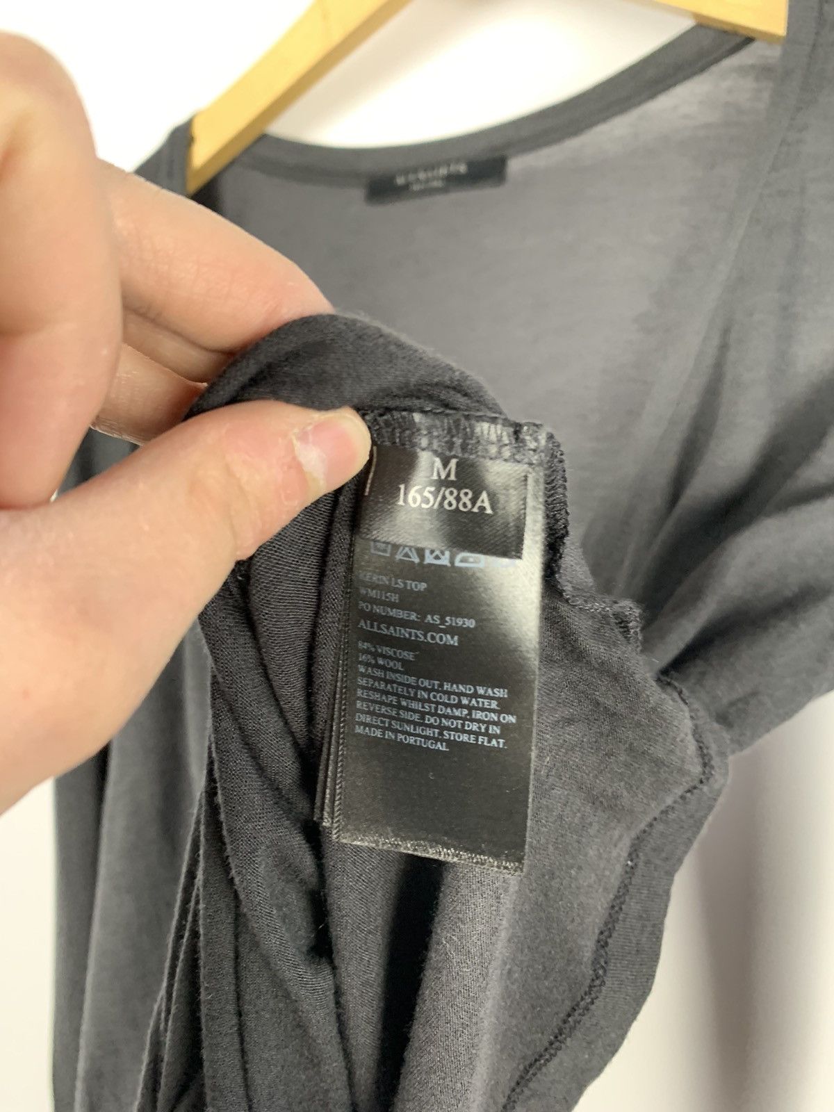 Allsaints Alllsaints Kerin LS Top Wrap Effect Long Sleeve Tee Ladies Size M / US 6-8 / IT 42-44 - 13 Thumbnail