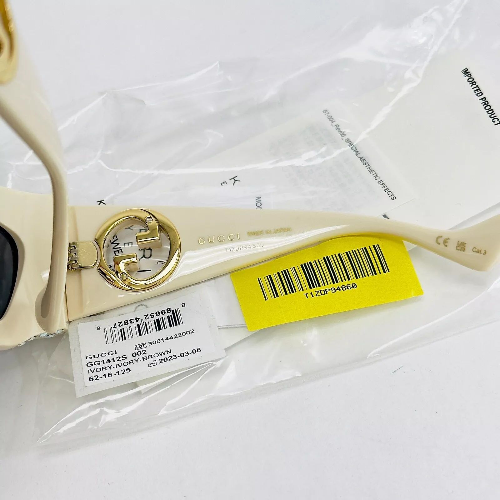 Gucci GUCCI HOLLYWOOD FOREVER 1412 Gg1412S Mask Sunglasses 002 Size ONE SIZE - 9 Thumbnail
