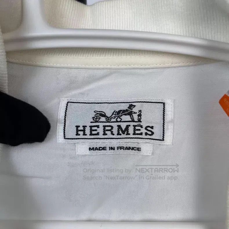 Hermes Hermes size 37 White Silk Collar Zipper Jacket Size M / US 6-8 / IT 42-44 - 6 Thumbnail