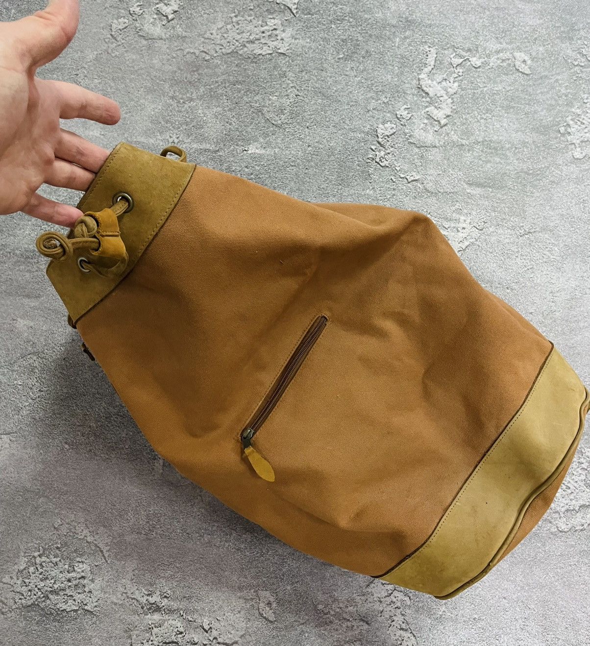Marlboro MARLBORO Brown Cotton Denim Backpack Bag with Leather Insert Size ONE SIZE - 21 Thumbnail