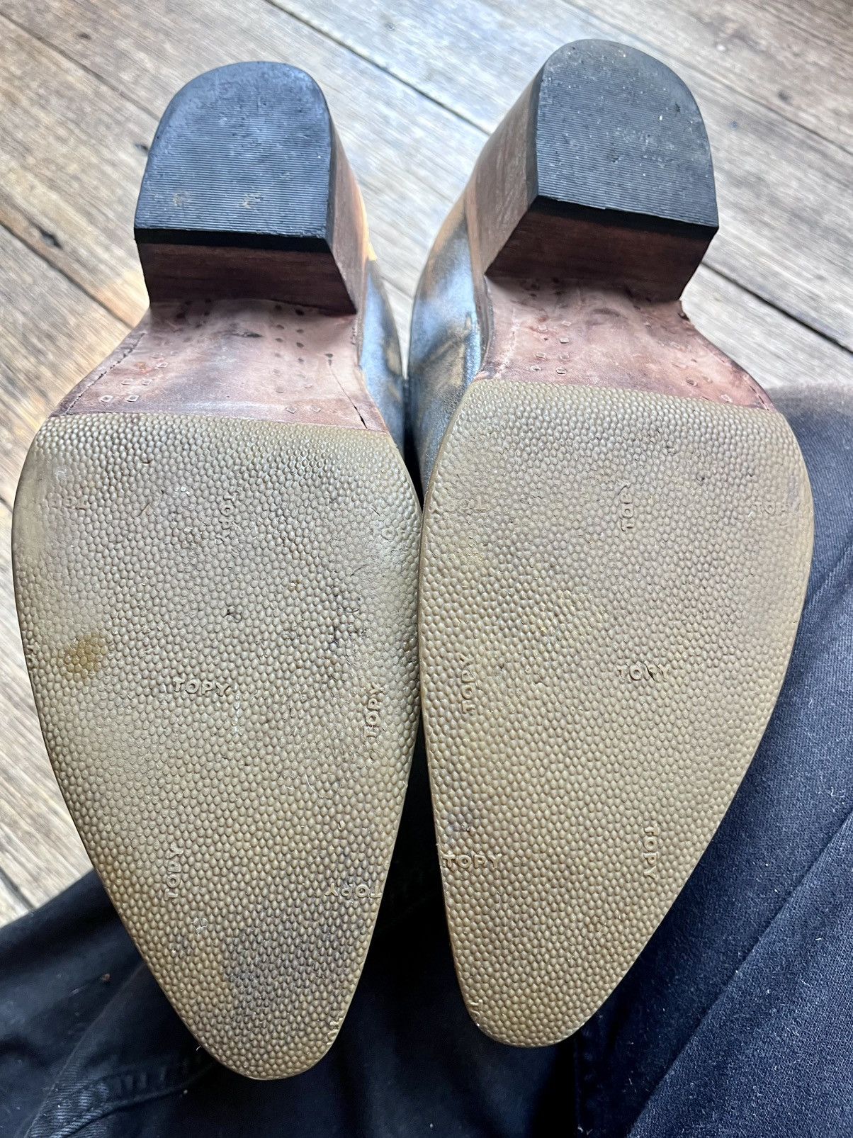 FREEBIRD Freebird by Steven Western Chelsea Boots Distressed Brown Size US 8.5 / IT 38.5 - 5 Thumbnail