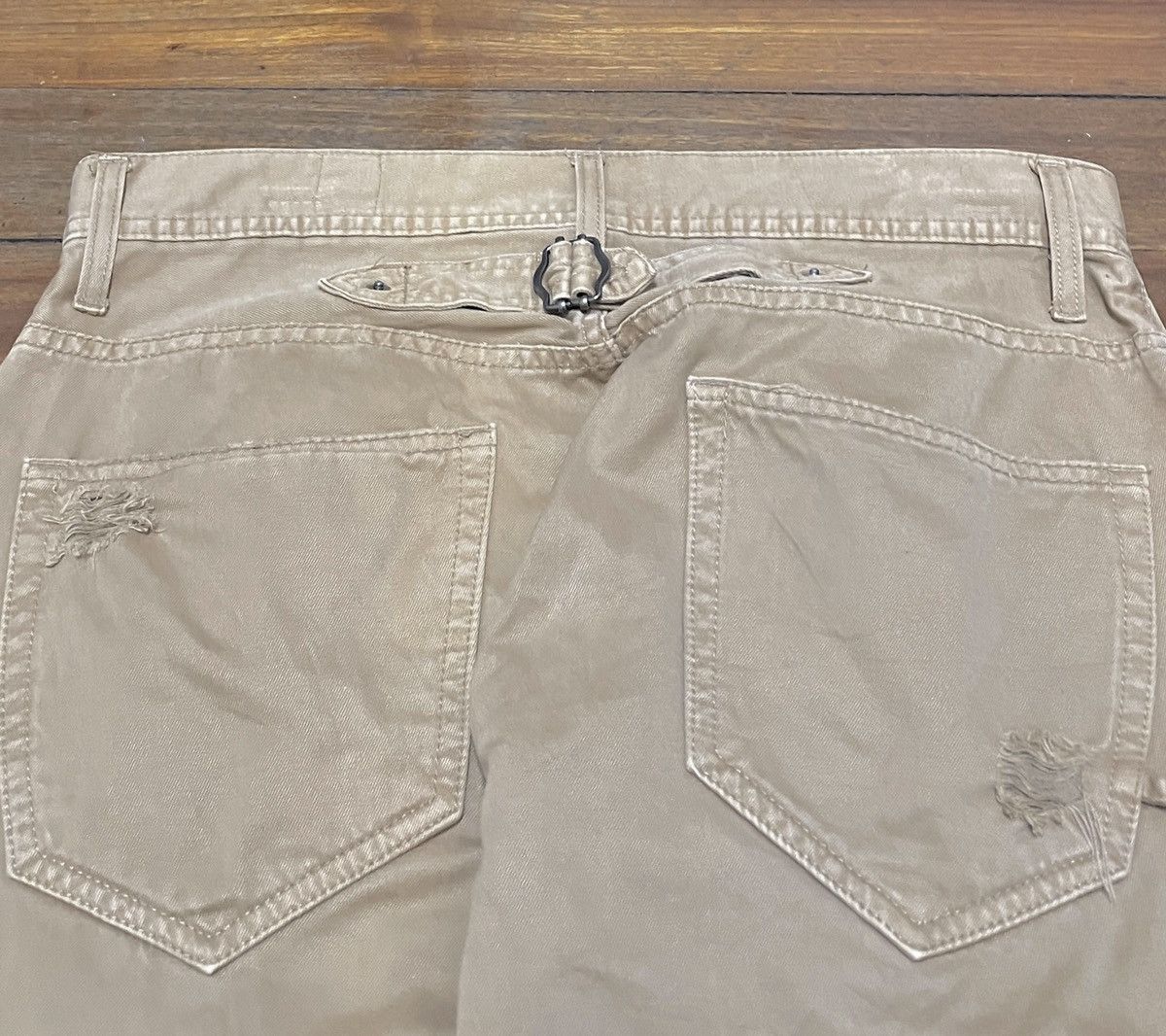 Very Rare Vintage Brand Semantic Design Ripped Pants 2000s