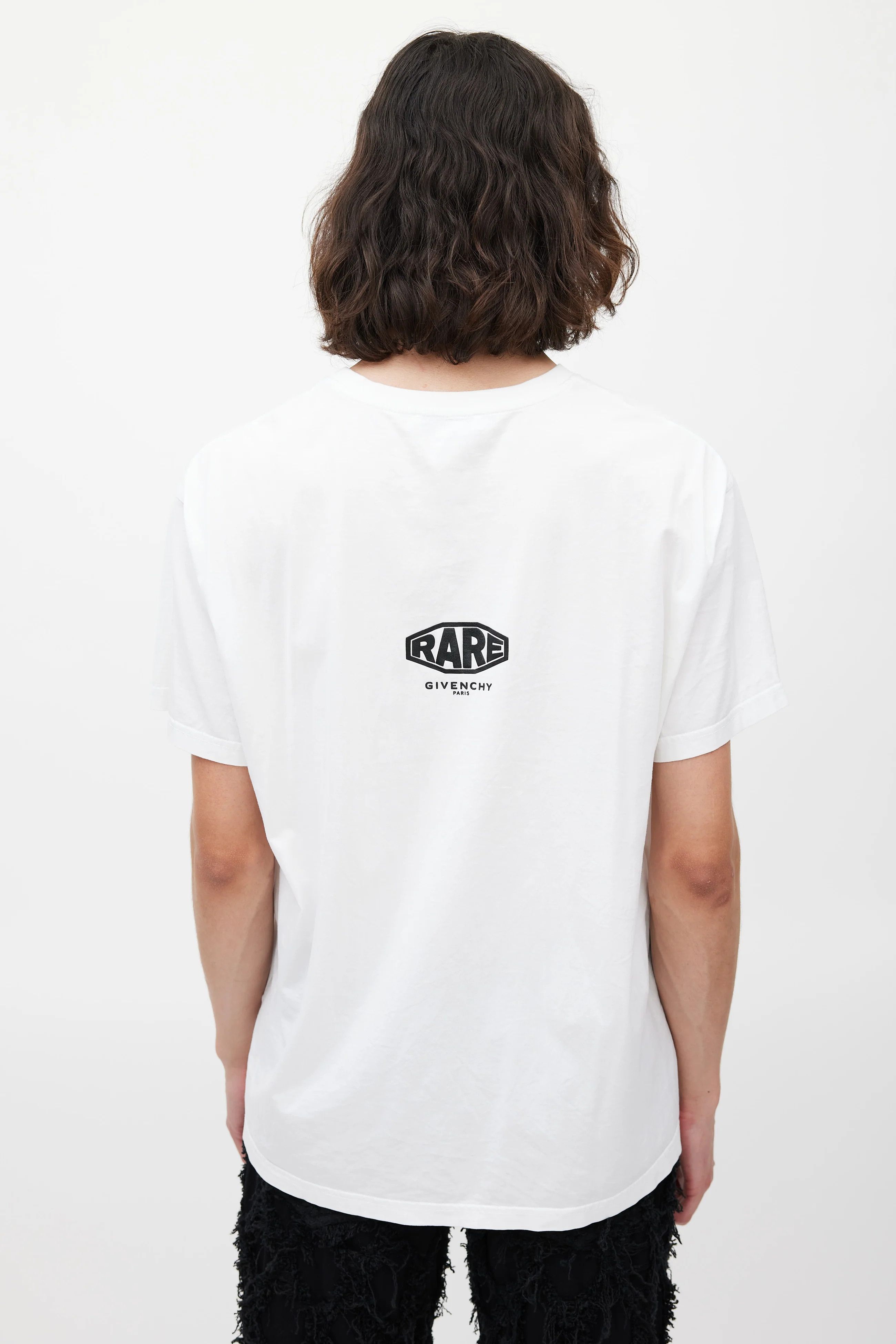 Givenchy White Jewellery Studio Homme Logo T-Shirt Size US XL / EU 56 / 4 - 5 Thumbnail