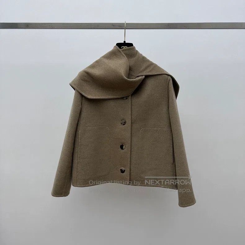 Hermes Hermes Wool and Leather Combination Coat Size XXS / US 00 / IT 34 - 3 Thumbnail