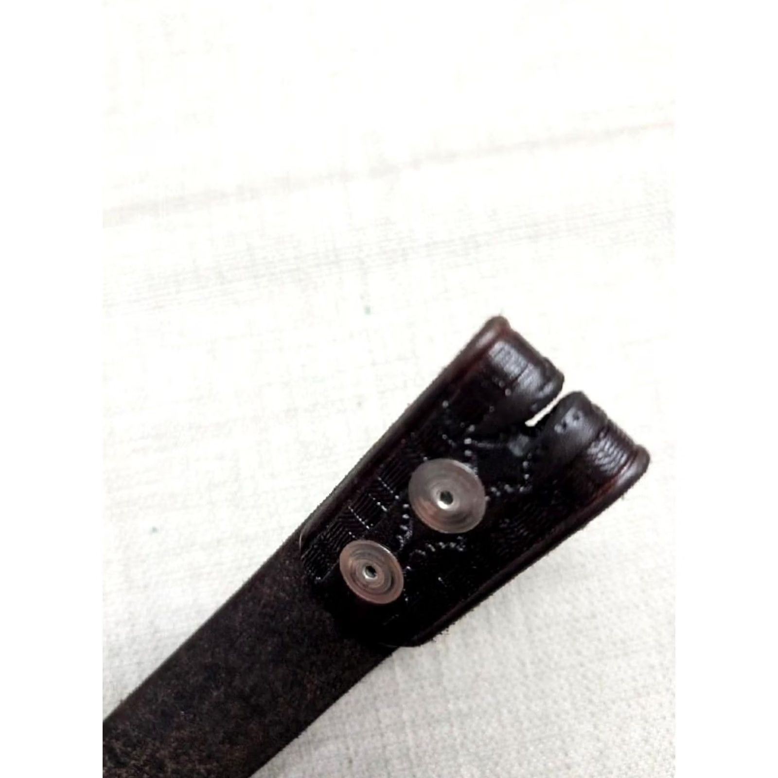 Vintage VINTAGE handcrafted WESTERN belt Geometric Leather 40 brown Size 40 - 3 Thumbnail