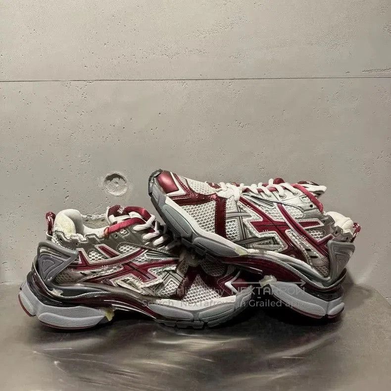Balenciaga Balenciaga Runner Sneakers White Red Size 42. Size US 9 / EU 42 - 4 Thumbnail