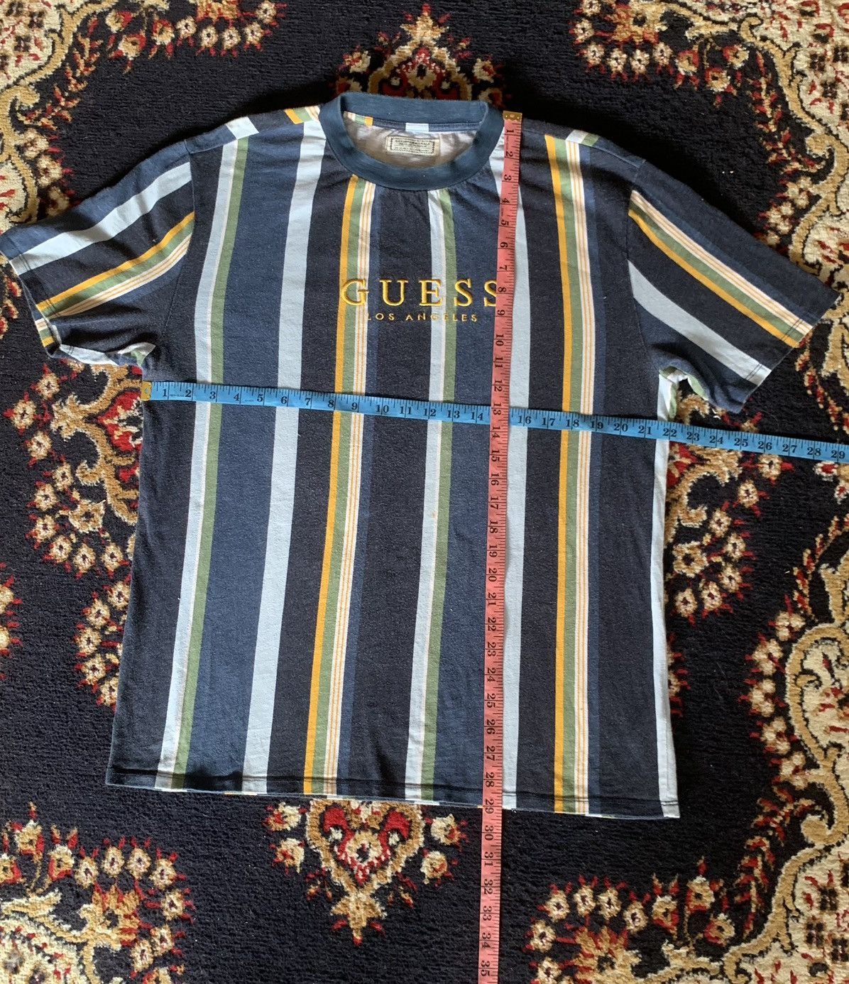 A$AP Rocky × Guess Rare Guess Los Angles Strip Spellout Tee Size US XL / EU 56 / 4 - 10 Thumbnail