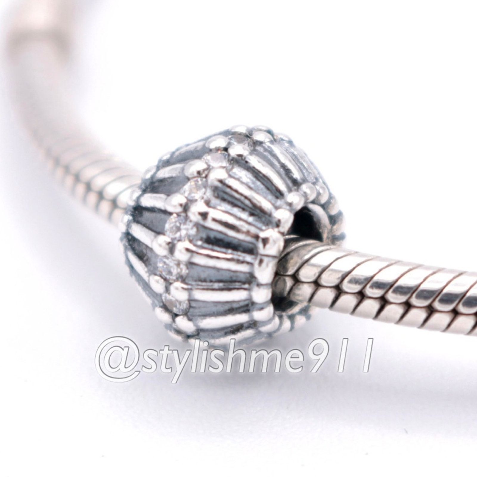 pandora Authentic PANDORA Show Stopper with Black CZ Charm Size ONE SIZE - 1 Thumbnail