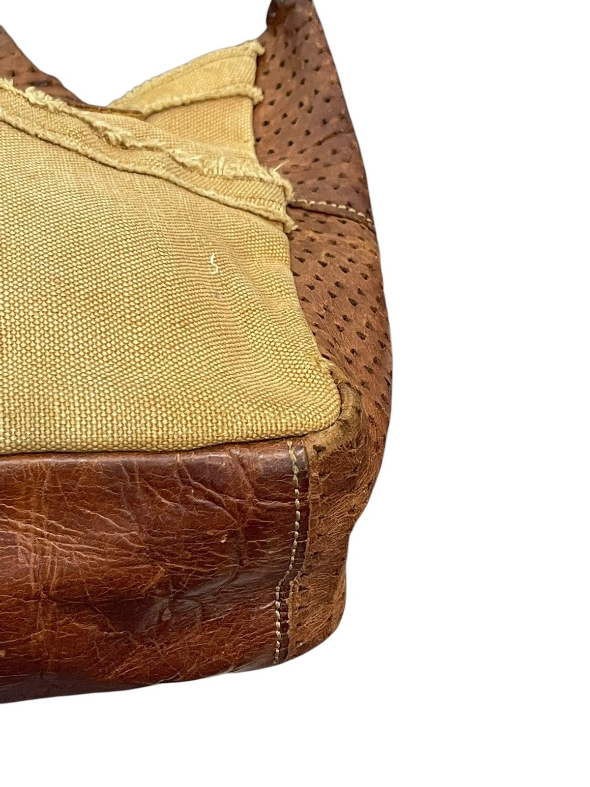 Genuine Leather Leather Cotton Duck Compora Japan Cute Tote Bag 1🟩4 Size ONE SIZE - 8 Thumbnail
