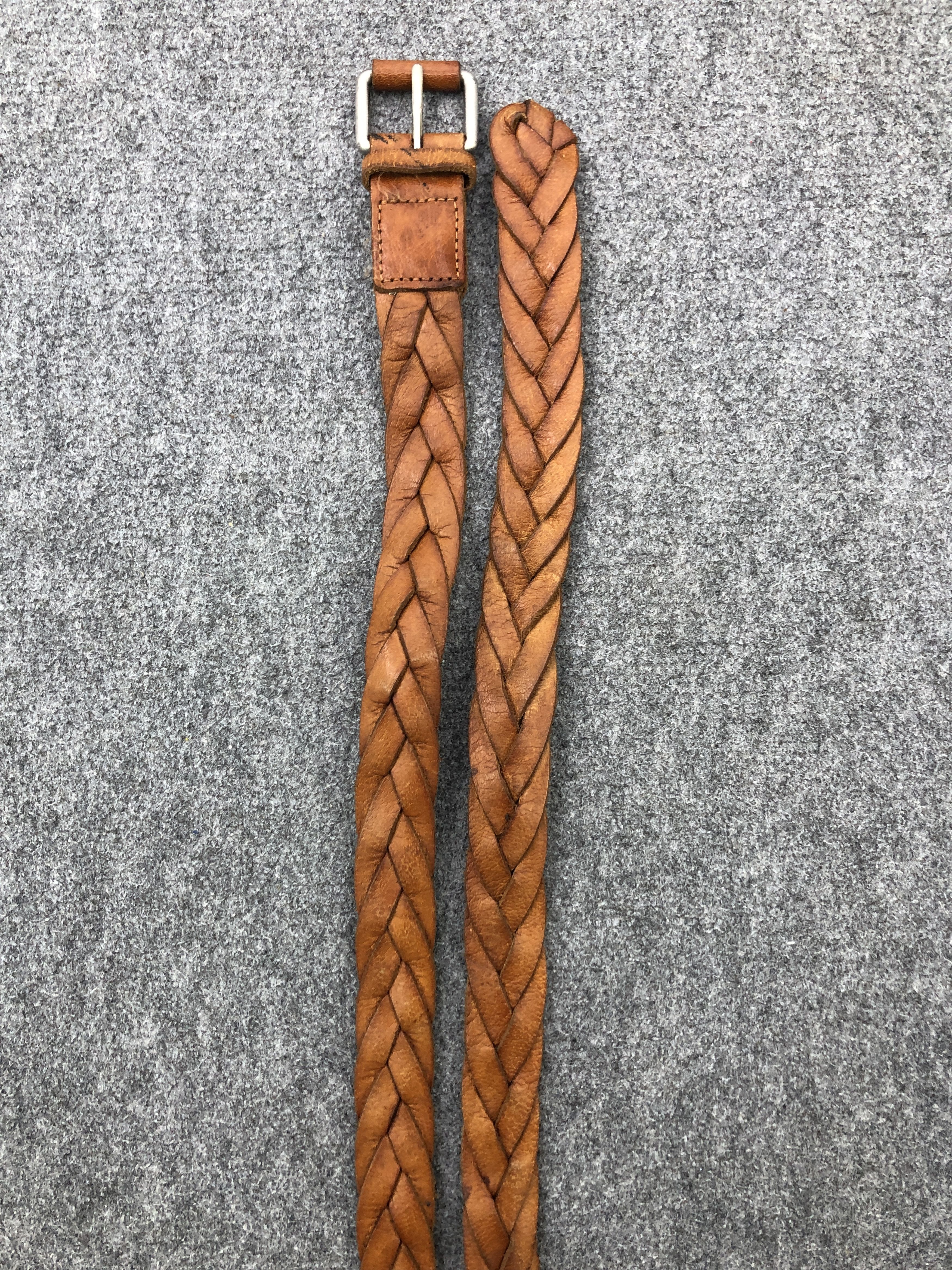 Japanese Brand Braided Leather Buckle Japanese Brand Belt B0014 Size ONE SIZE - 1 Thumbnail