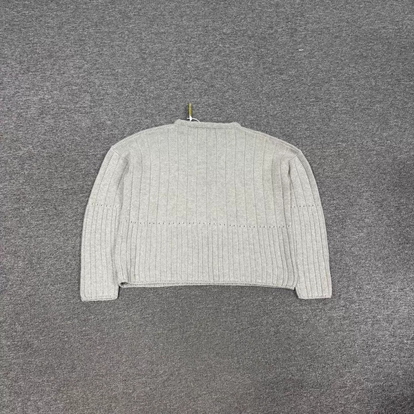 Loro Piana Loro Piana Light Gray Pitstripe Cashmere Crewneck 44 99N Size M / US 6-8 / IT 42-44 - 2 Thumbnail
