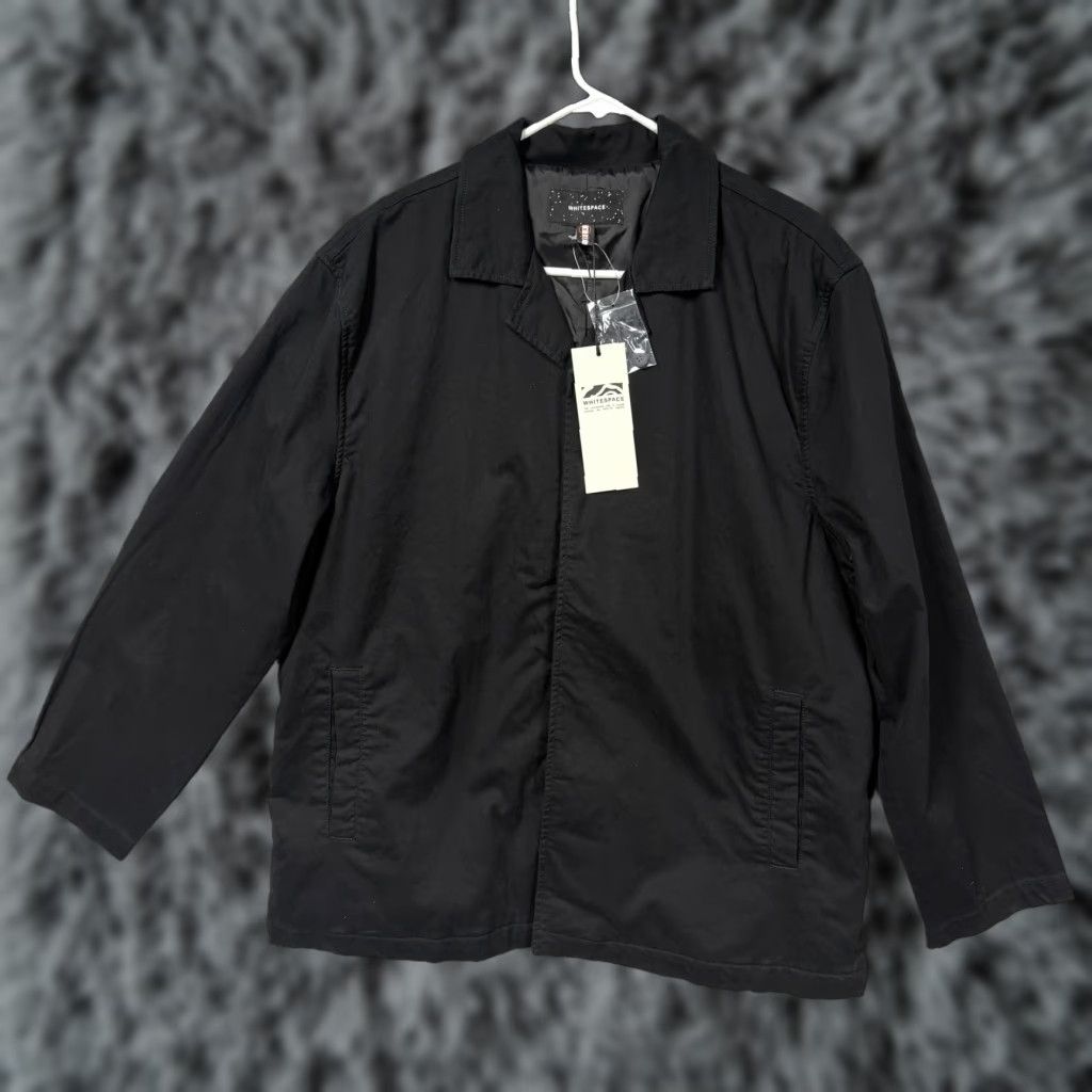 Vintage Whitespace Camp Shirt Jacket Mens XL Black Windbreaker Canvas Jacket Size US XL / EU 56 / 4 - 1 Thumbnail