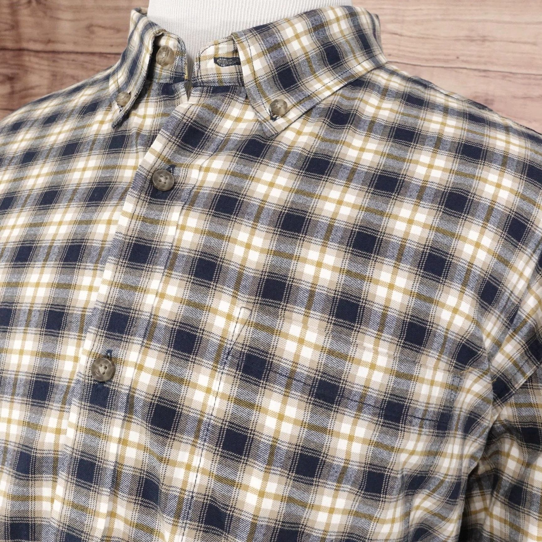 Eddie Bauer VINTAGE Eddie Bauer Shirt Mens 2XL Long Sleeve Cotton Flannel Plaid Button-Down Casual Men Size US XXL / EU 58 / 5 - 2 Thumbnail