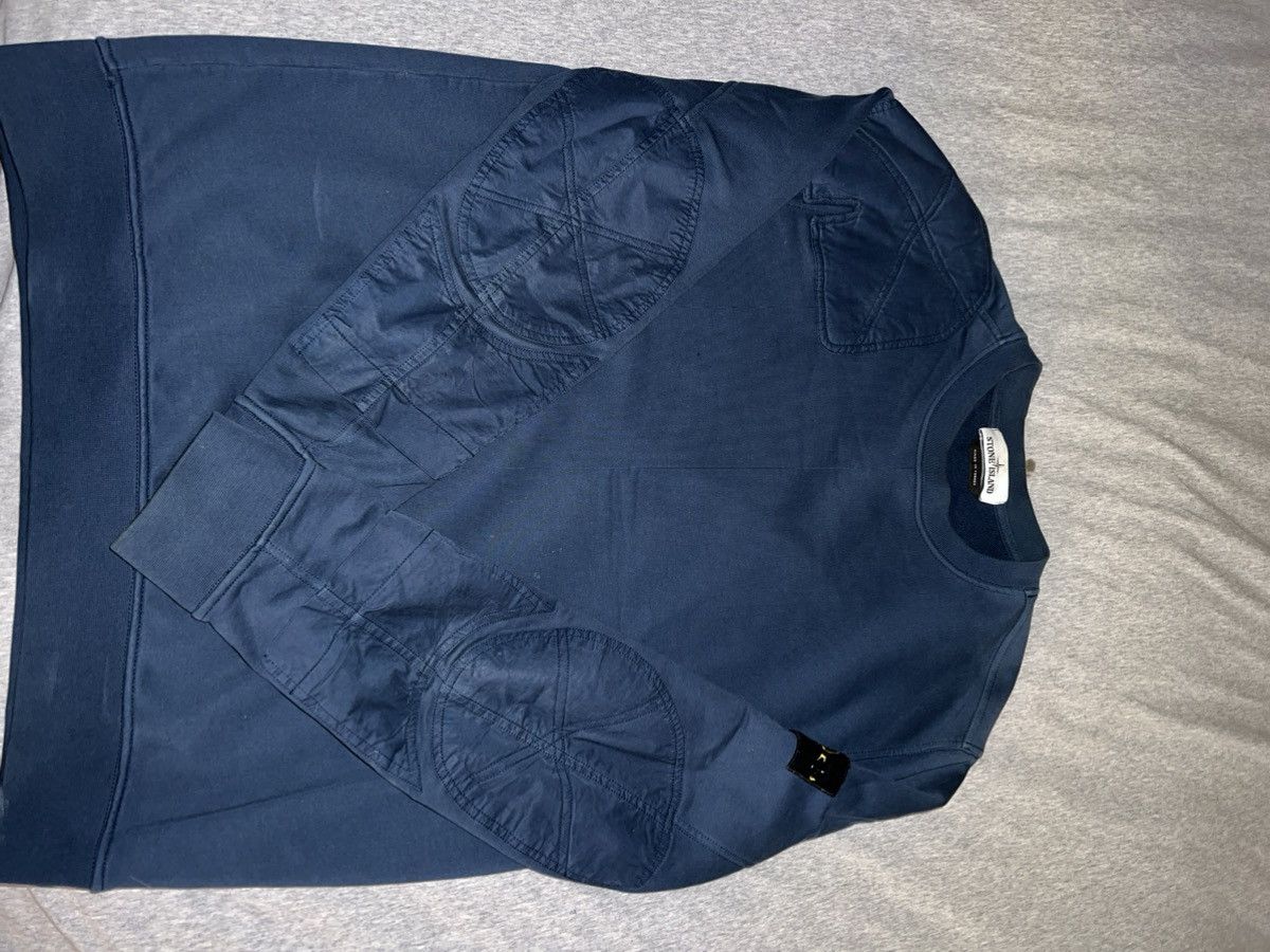 image of Stone Island Sweatshirt in Navy, Men's (Size Small)