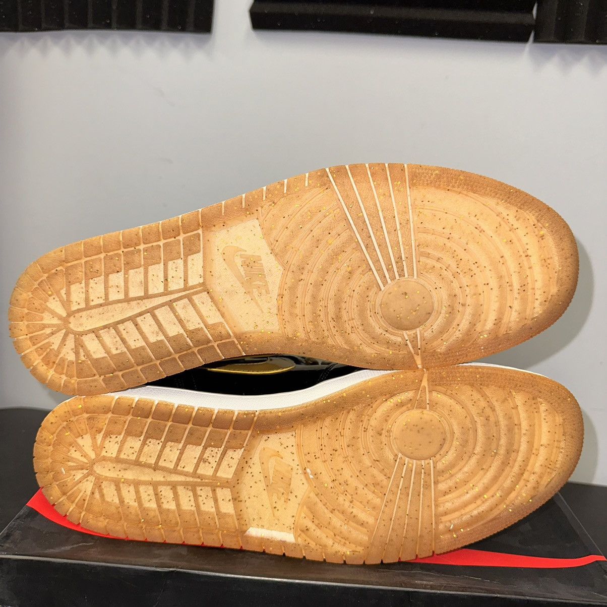 Jordan Brand Size 14 - Nike Jordan 1 Retro High OG Black Gold PL Size US 14 / EU 47 - 5 Thumbnail
