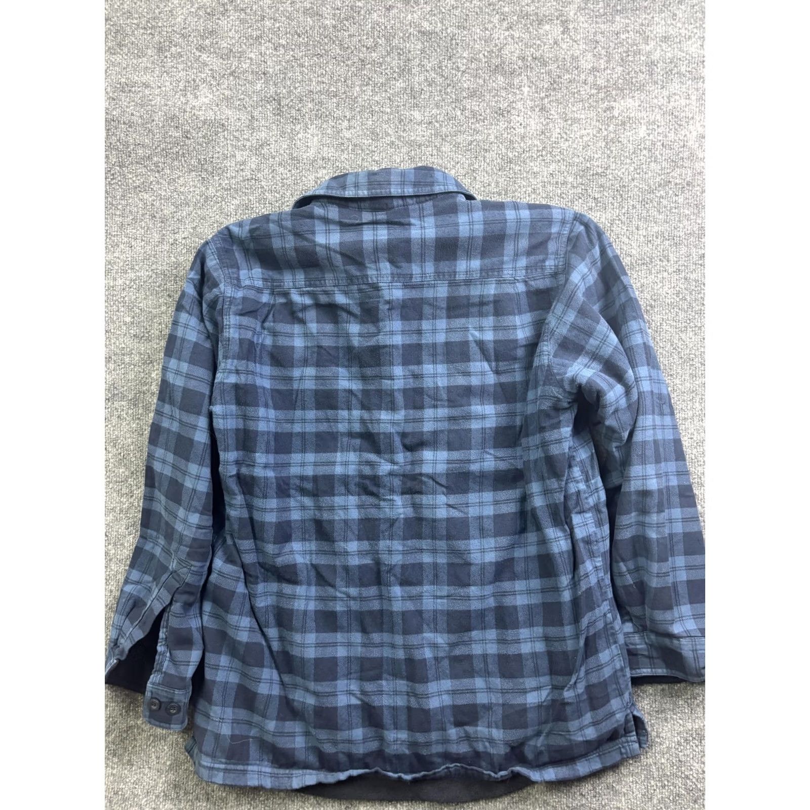 Vintage LL Bean Jacket Mens M Blue Plaid Flannel Shirt Jacket Shacket Lined Insulated Size US M / EU 48-50 / 2 - 6 Thumbnail