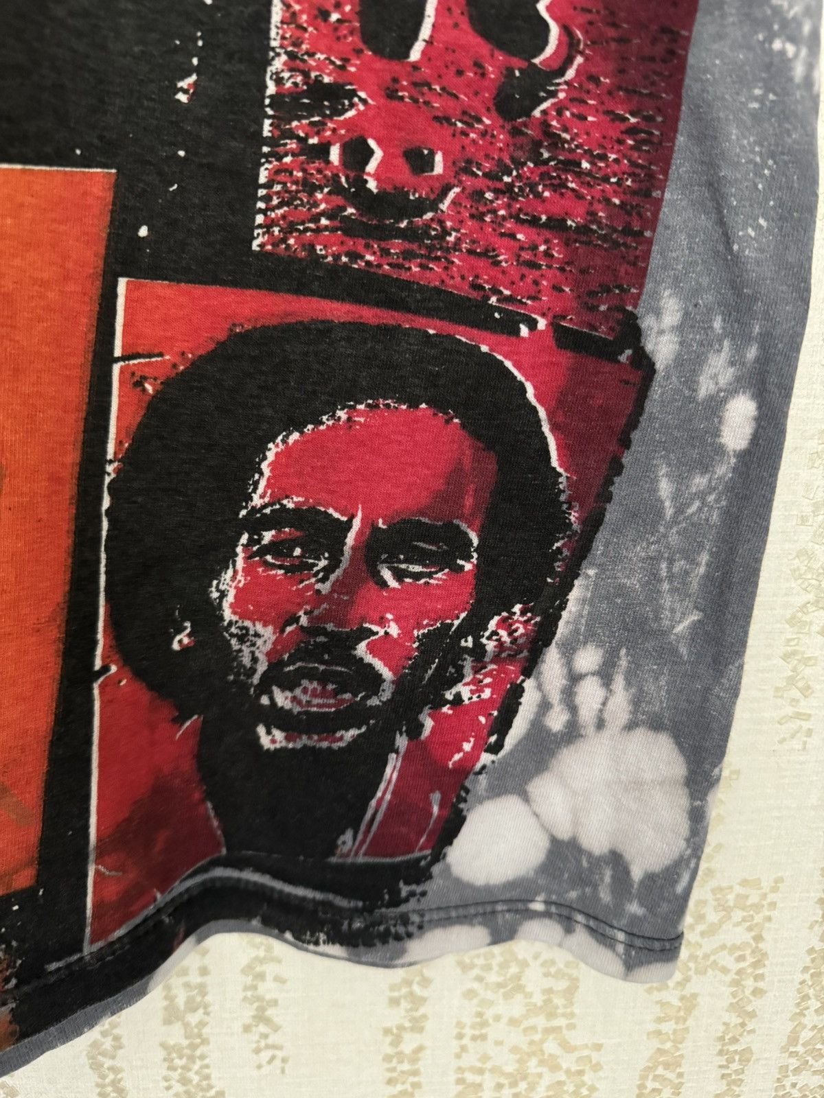 Bob Marley × Vintage Vintage MOSQUITO HEAD BOB MARLEY acid wash PS01 Size US L / EU 52-54 / 3 - 3 Thumbnail
