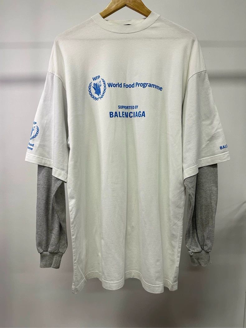 Balenciaga World Food Programme Fake Two-Piece Long Sleeve