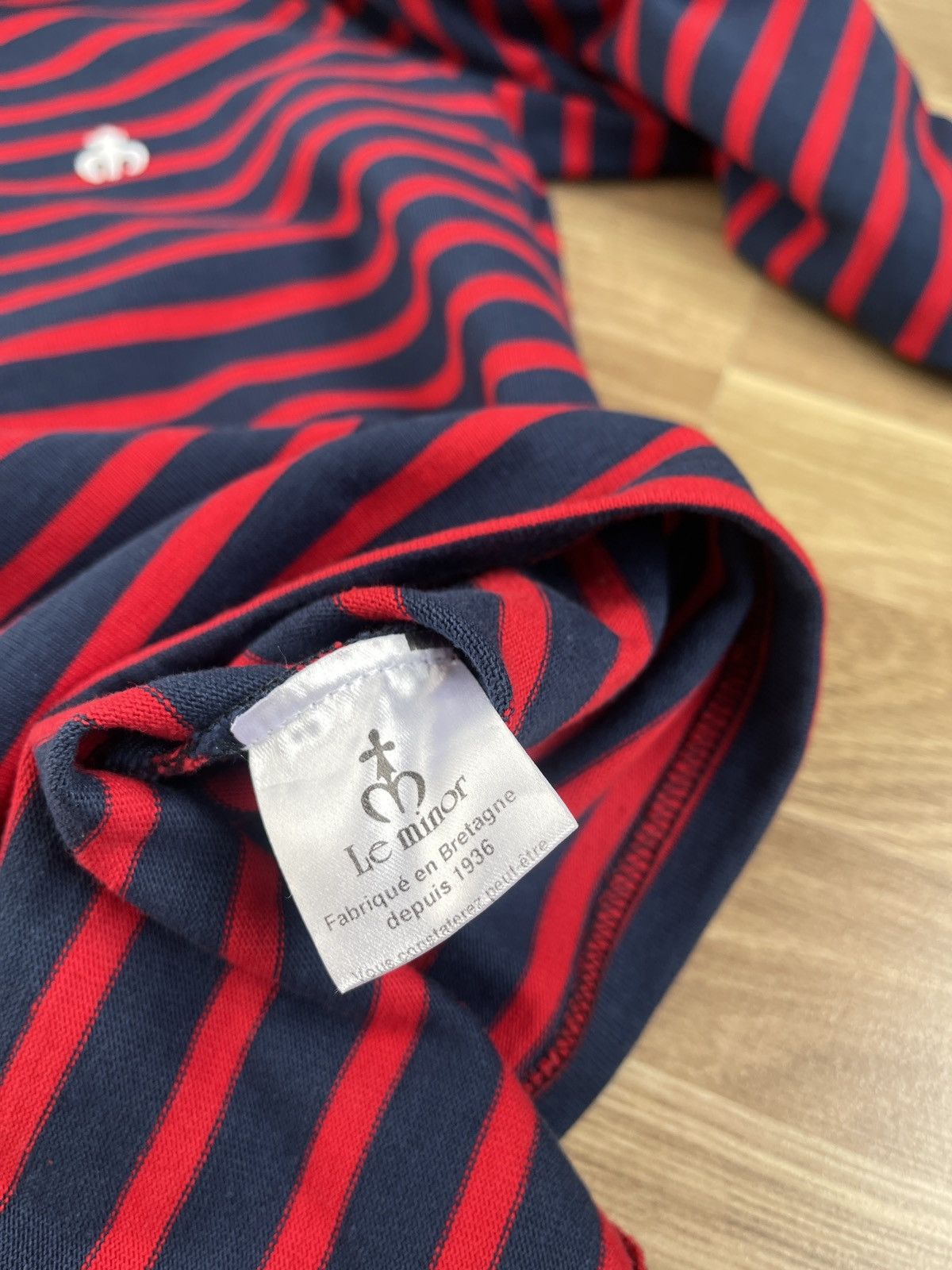 Other Le Minor Cotton Rugby Shirts Size 2/S Made in France Size US S / EU 44-46 / 1 - 7 Thumbnail