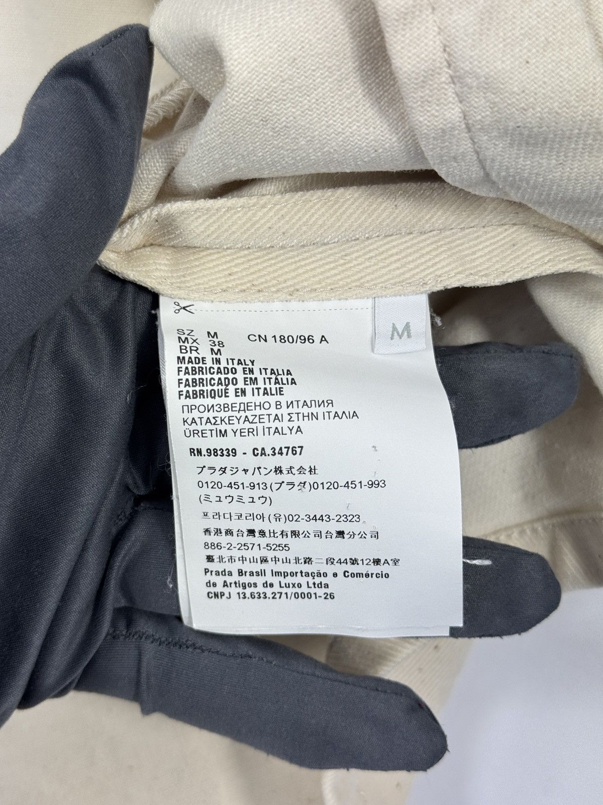 Prada PRADA TRIANGLE LOGO OVERSIZED DENIM JACKER Size US M / EU 48-50 / 2 - 8 Thumbnail