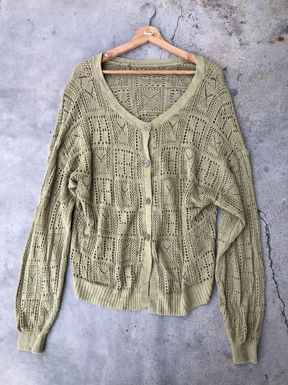 Japanese Urbanity Mesh Netting Pullover Knitting Pattern