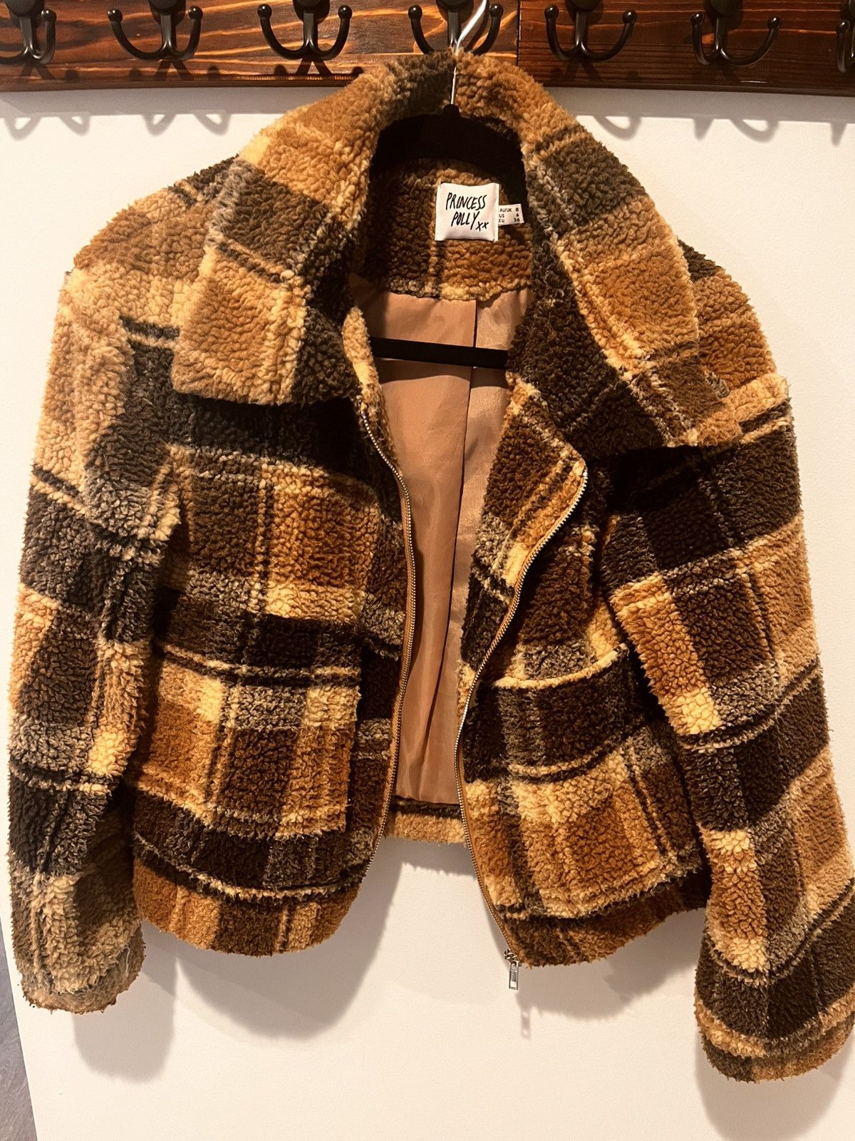 PRINCESS POLLY Princess Polly Plaid Jacket Size S / US 4 / IT 40 - 1 Thumbnail