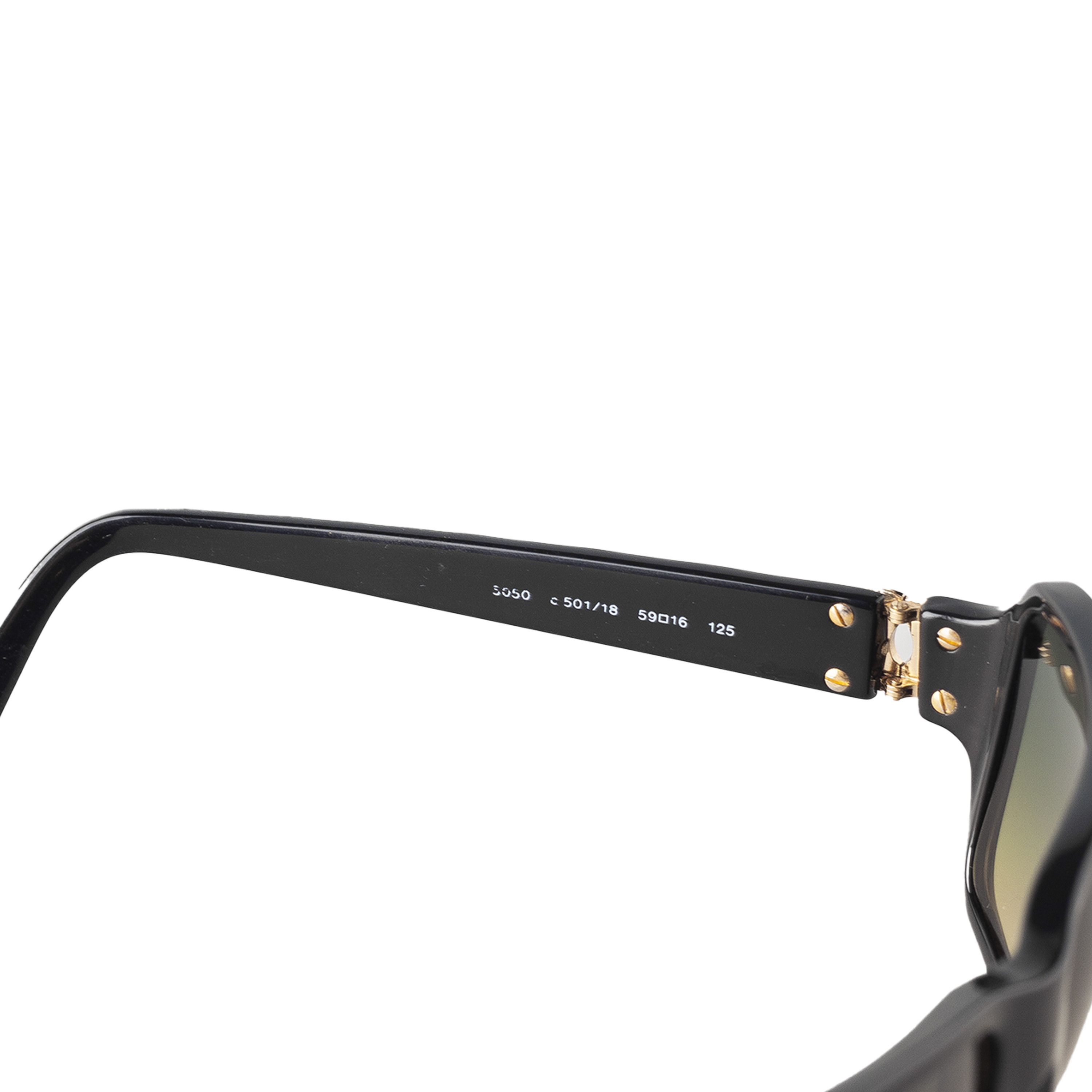 Chanel Chanel 5050 C 501/18 Vintage Black Sunglasses Size ONE SIZE - 8 Thumbnail
