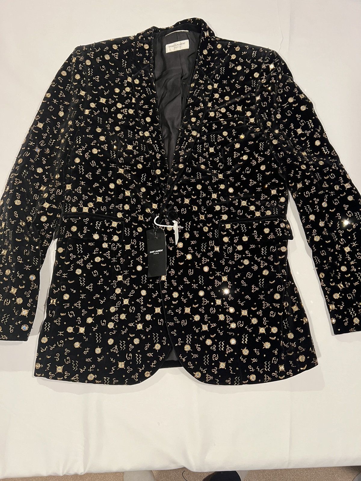 Saint Laurent Paris Saint Laurent velvet astrology gold trim Blazer. 52/42$10000 Size 42R - 14 Thumbnail